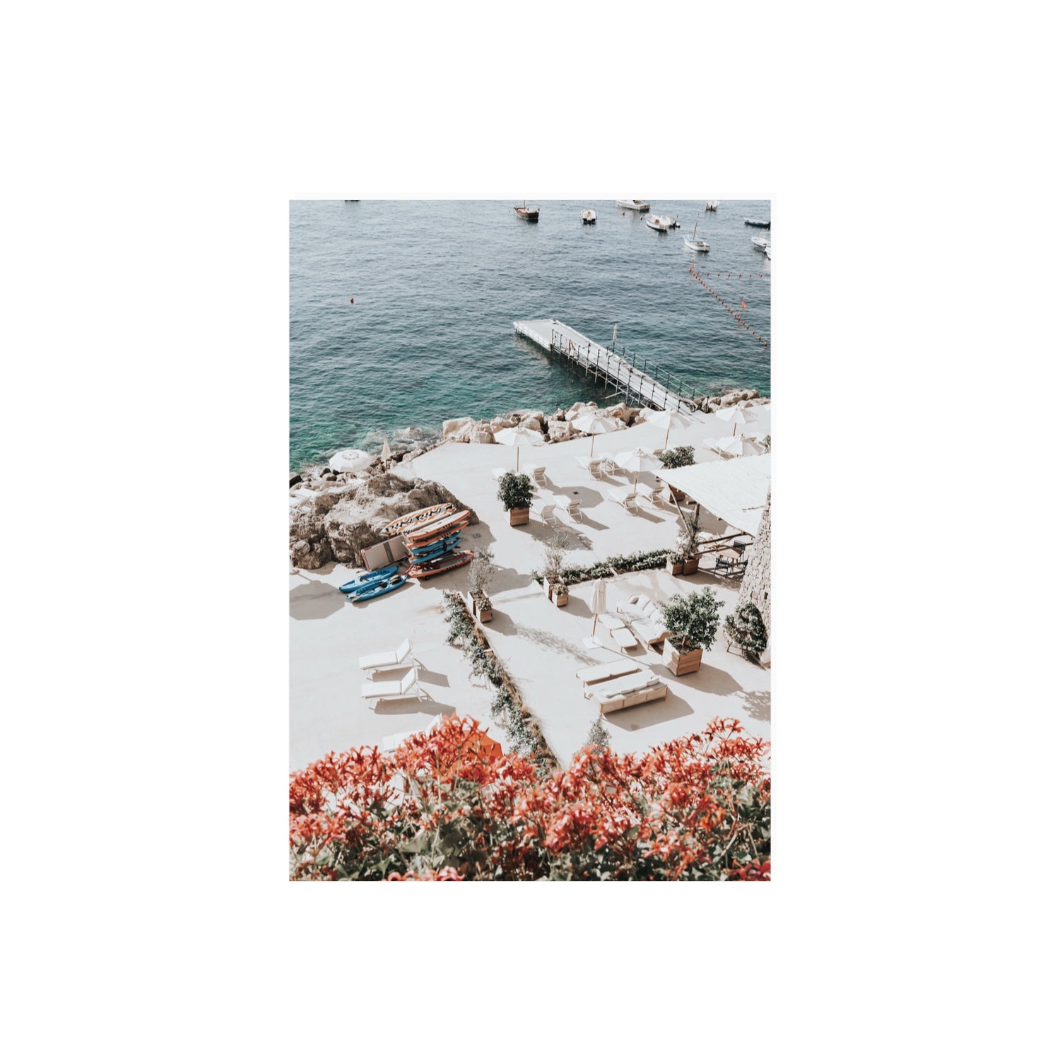 A Work of Art Amalfi coastal wall art A2, 59.4 x 42 cm unframed fine art print