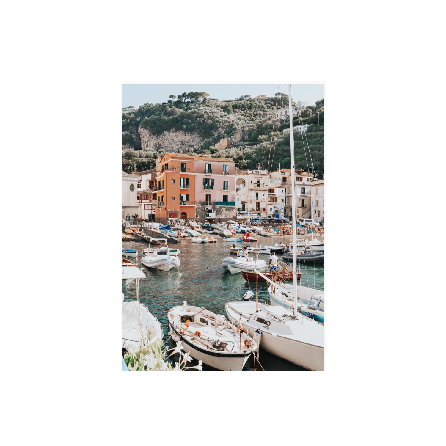 Marina Grande Sorrento coastal Italian wall art A2, 59.4 x 42 cm unframed fine art print