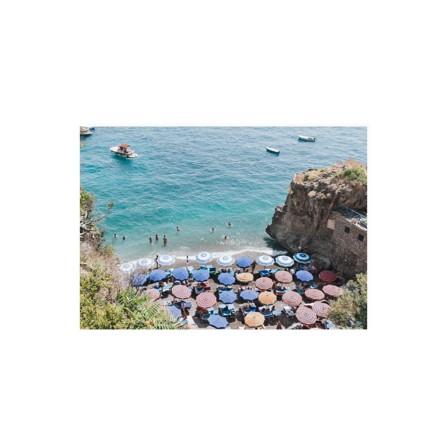 The Cove fine art print, Positano, Italy, A2 · 59.4 x 42 cm, Unframed, Fine Art Print