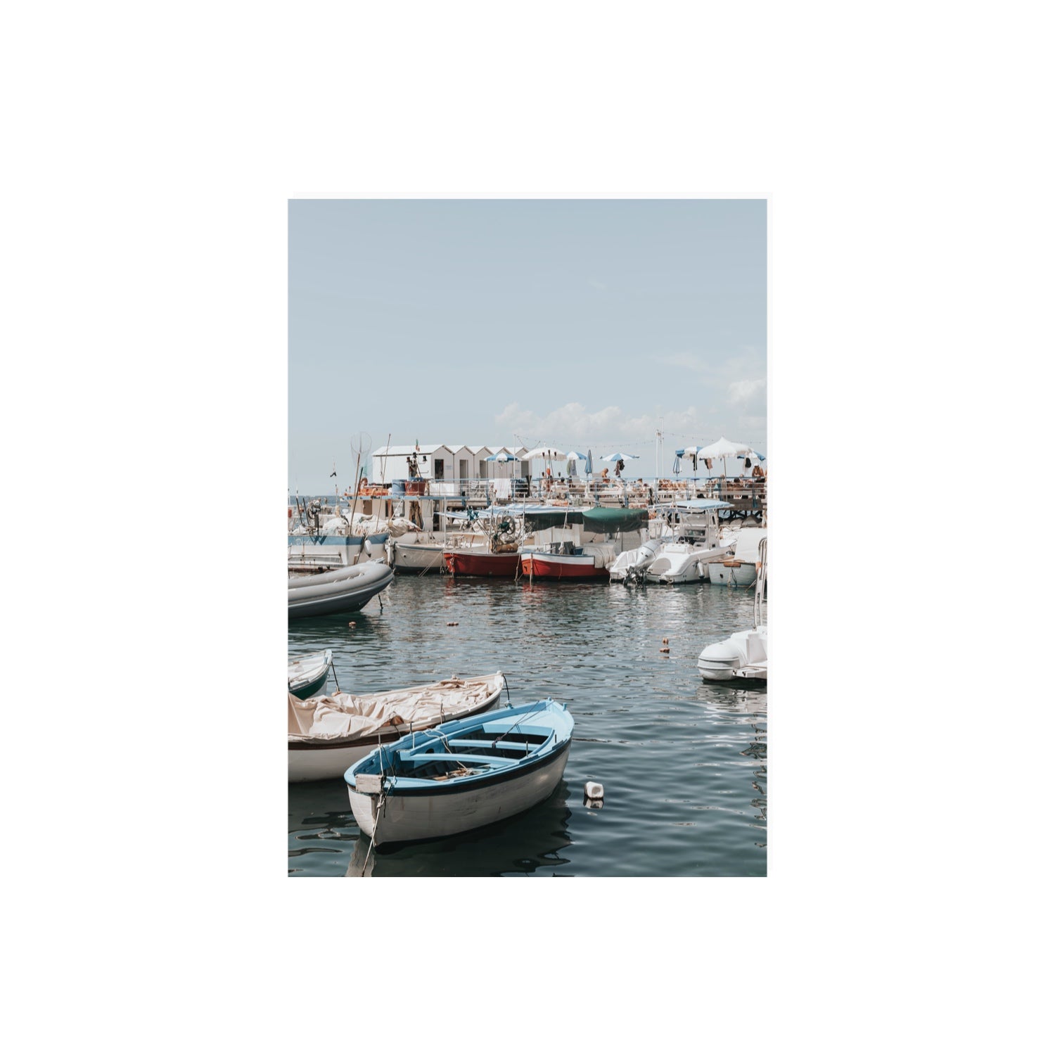 Harbour Hues Sorrento coastal Carousel wall art A2, 59.4 x 42 cm unframed fine art print