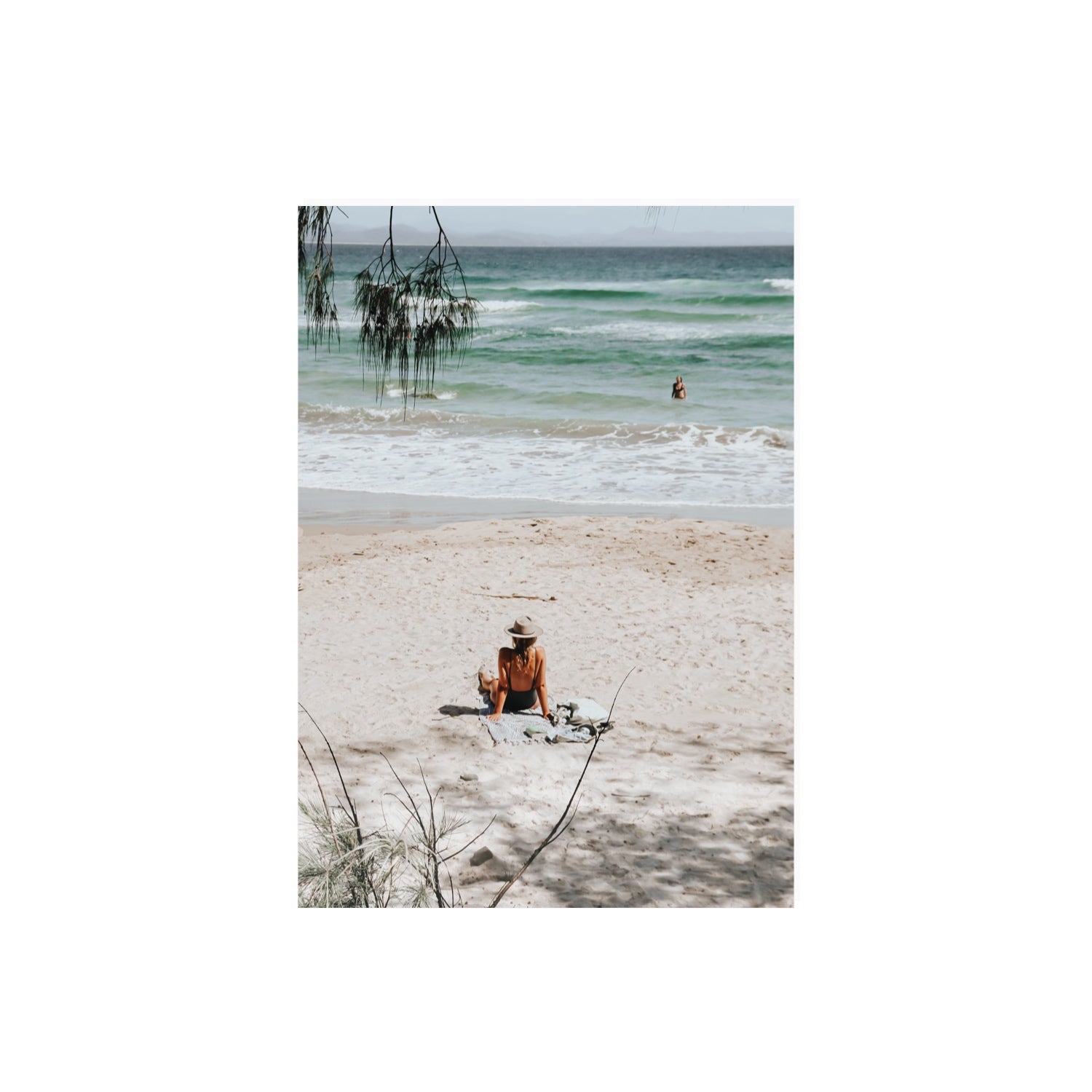 Take It Easy Byron Bay beach coastal decor wall art A2, 59.4 x 42 cm unframed fine art print