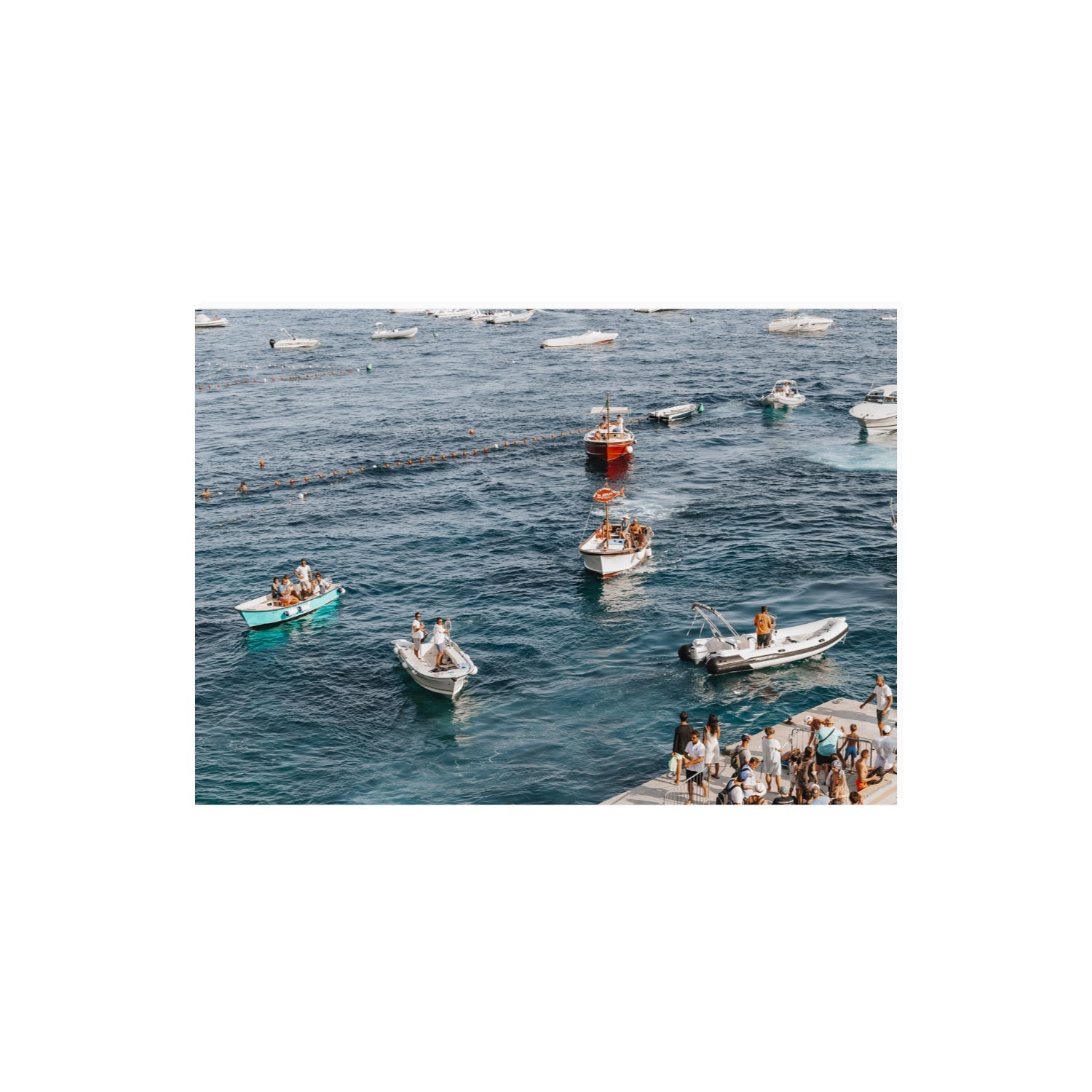 Nautical Parade Positano wall art A2, 59.4 x 42 cm unframed fine art print