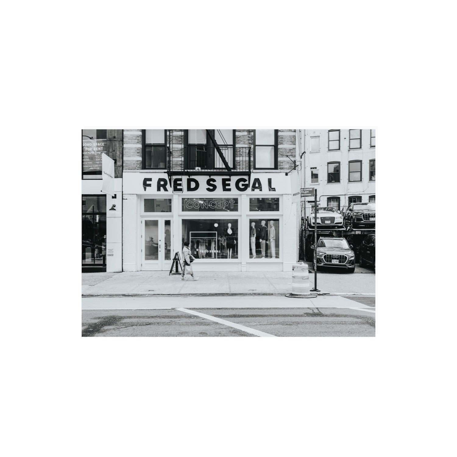Noir York New York NYC Black & White wall art A2, 59.4 x 42 cm unframed fine art print