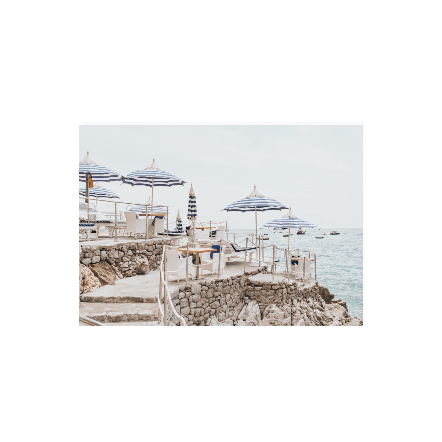 Ombrelloni fine art print, Positano, Italy, A2 · 59.4 x 42 cm, Unframed, Fine Art Print