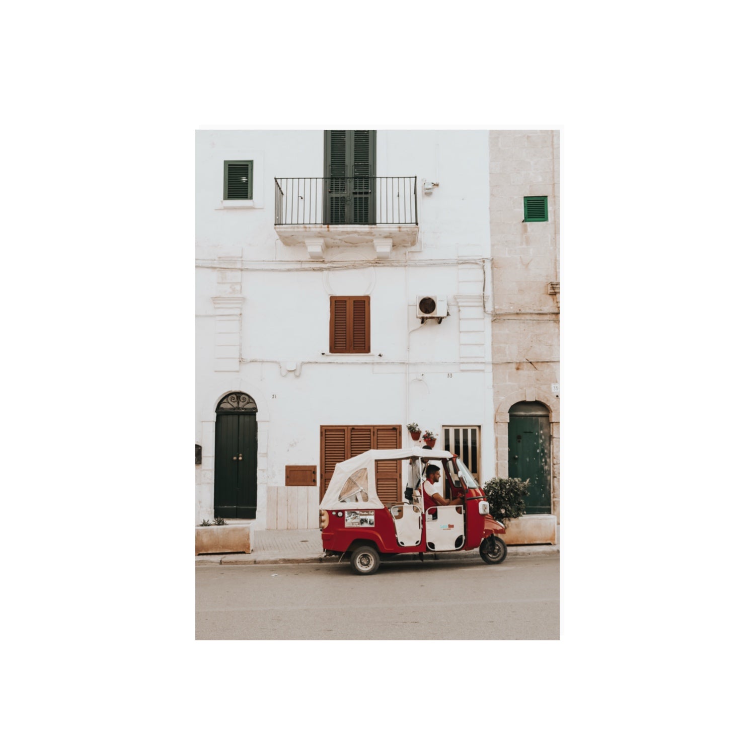 Groovy Piaggio Puglia Italian wall art 70 x 50 cm unframed fine art print