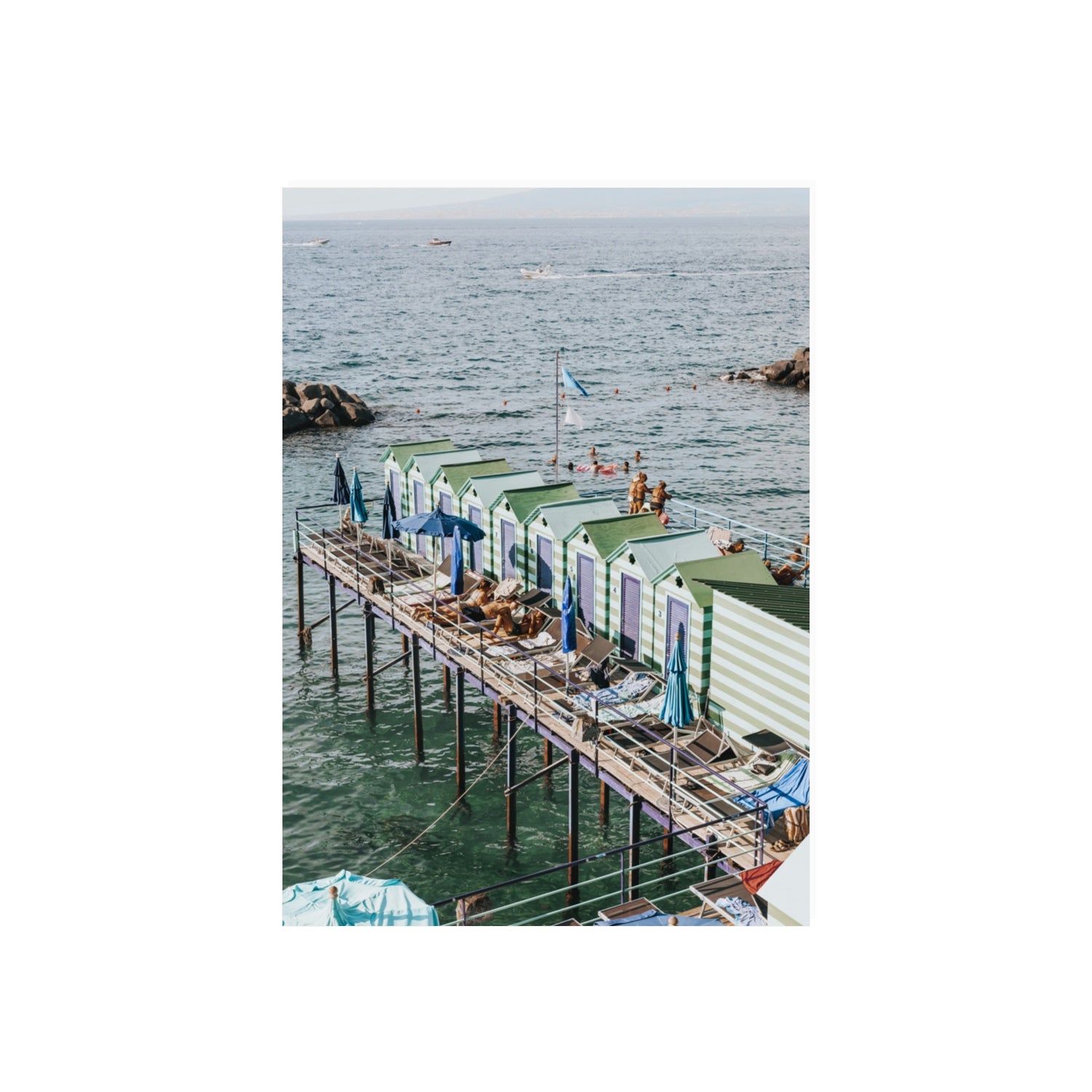Cabine da Spiaggia fine art print, Sorrento, Italy, 70 x 50 cm, Unframed, Fine Art Print