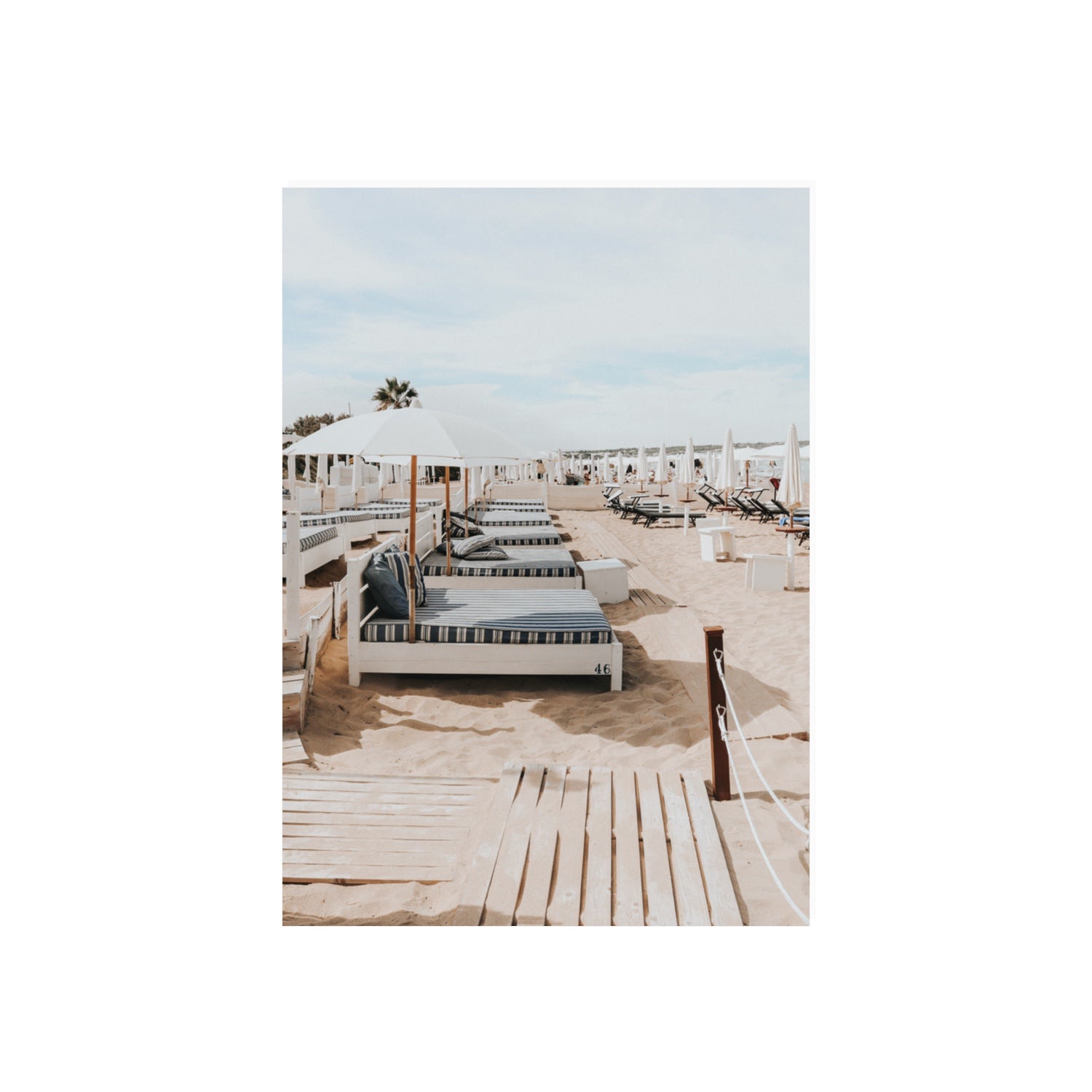 Coastal Repose Puglia beach Mediterranean fine art print 70 x 50 cm unframed fine art print