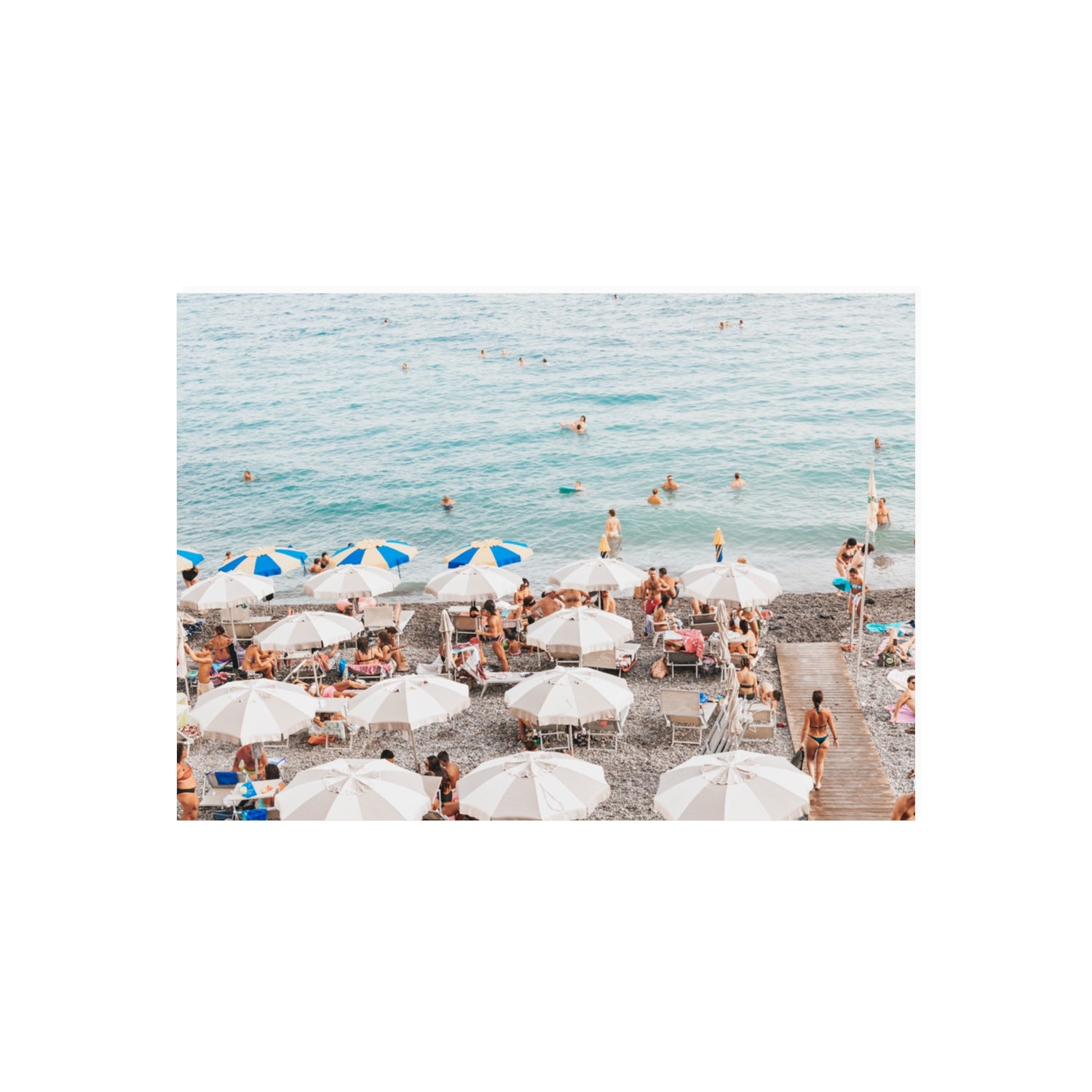 Dreamscape Amalfi Italian beach wall art 70 x 50 cm unframed fine art print
