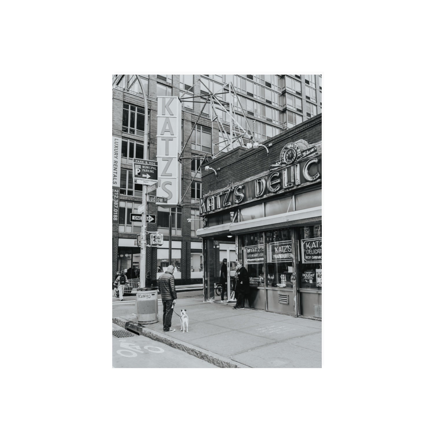 Graphite Gotham New York NYC Black & White wall art 70 x 50 cm unframed fine art print