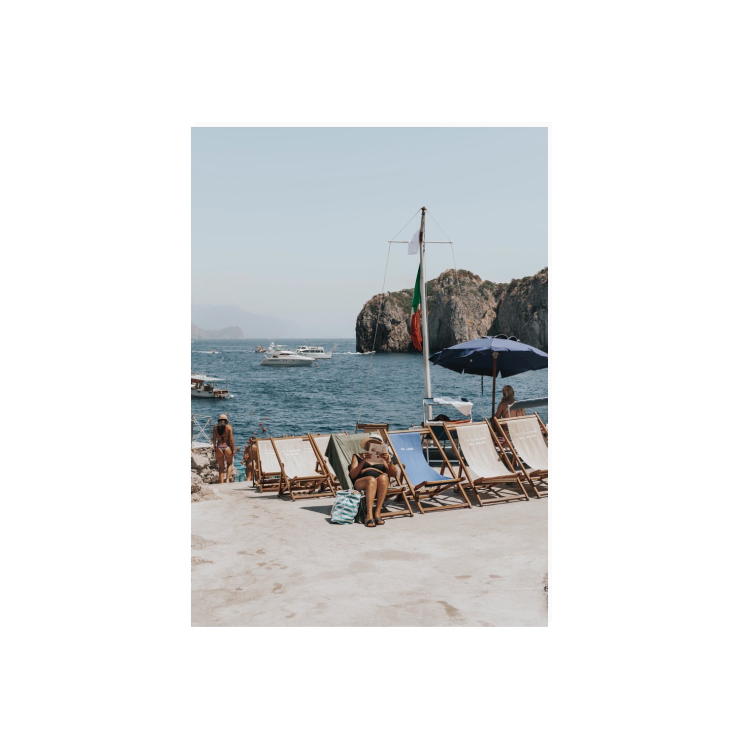 Vintage Sun Goddess fine art print, Capri, Italy, 70 x 50 cm, Unframed, Fine Art Print