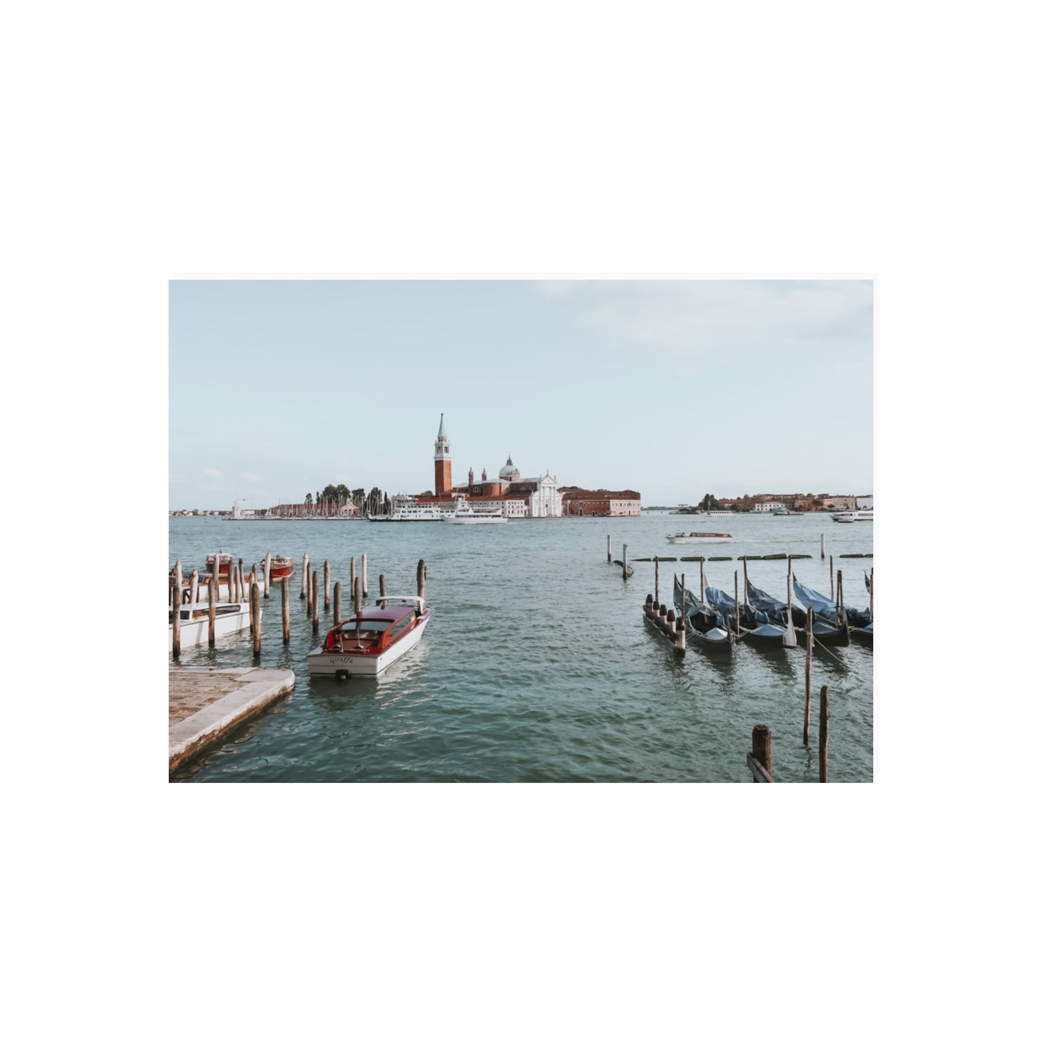 Venetian Waterscape Venice Italian art print 70 x 50 cm unframed fine art print