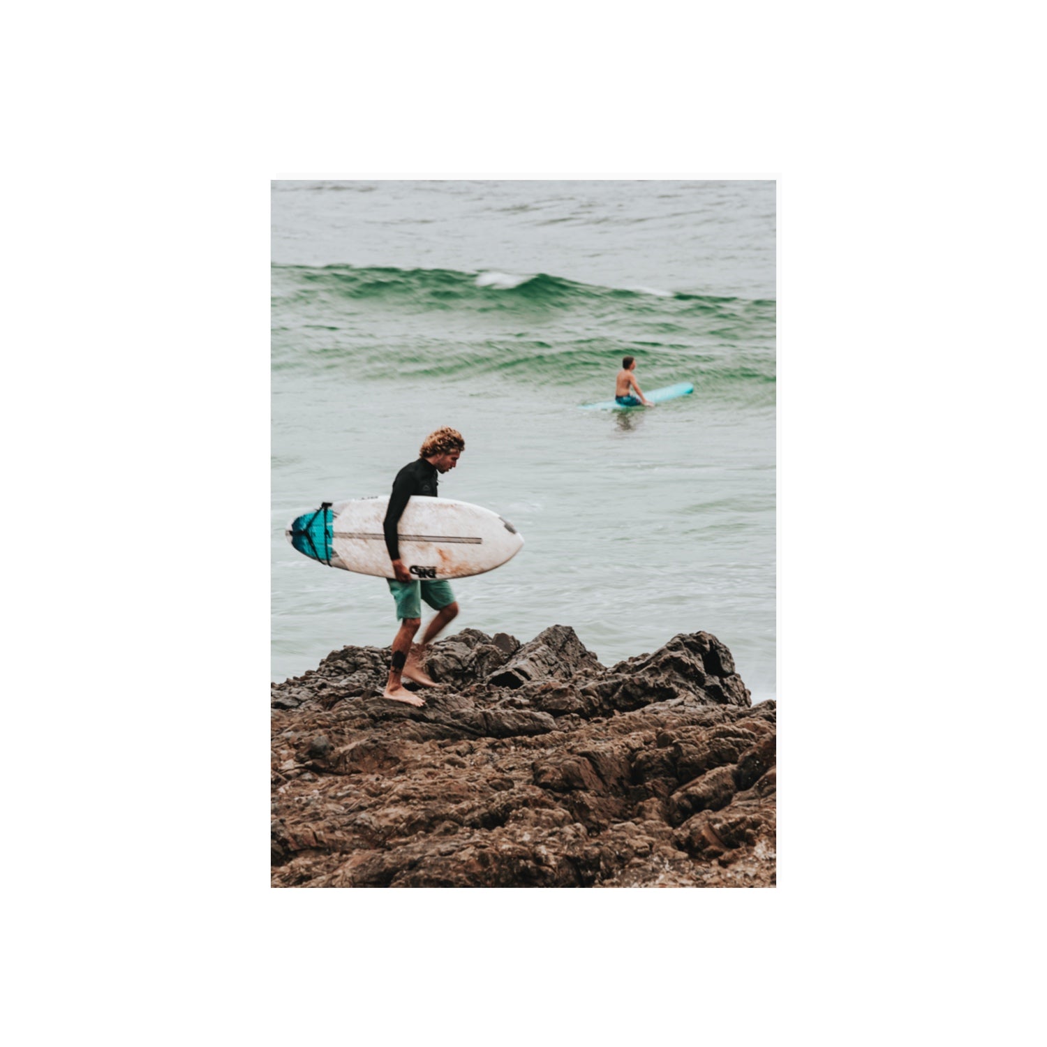 Not All Who Wander Are Lost Byron Bay Surf wall art 70 x 50 cm unframed fine art print