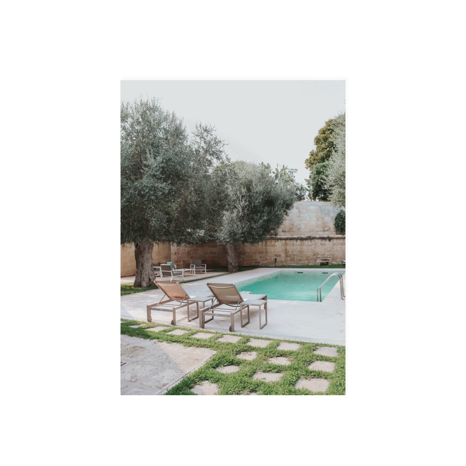 Olive Oasis Puglia Mediterranean wall art 70 x 50 cm unframed fine art print