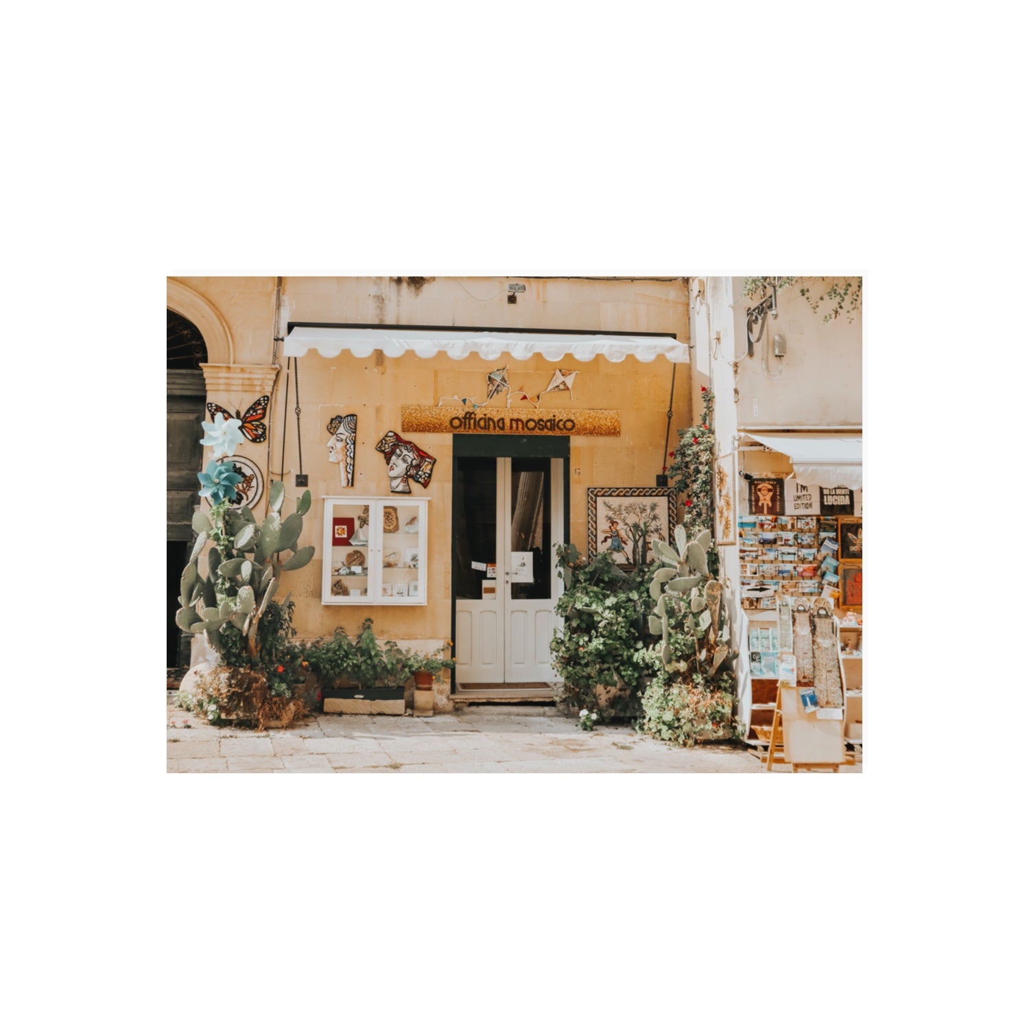 Mosaic Workshop Puglia Italian wall art 70 x 50 cm unframed fine art print