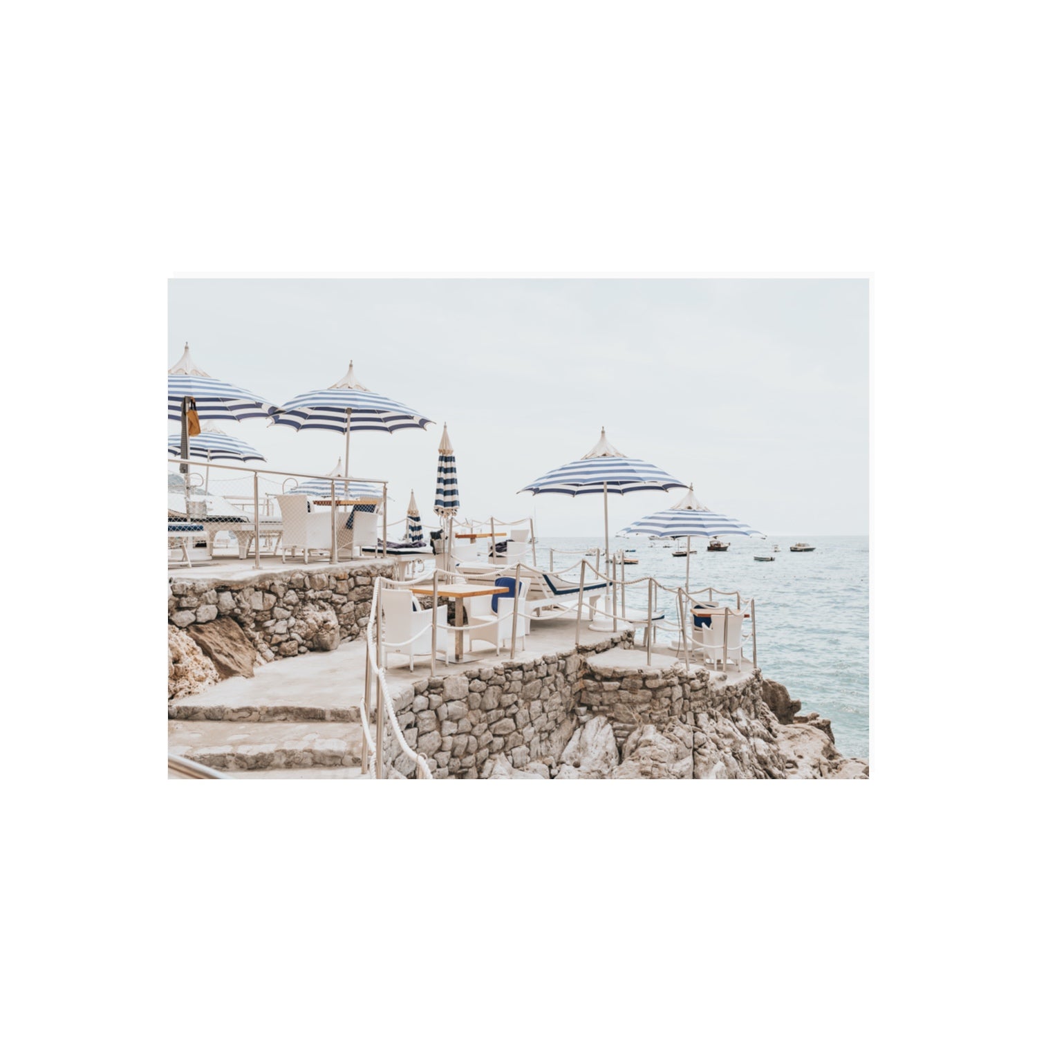 Ombrelloni fine art print, Positano, Italy, 70 x 50 cm, Unframed, Fine Art Print