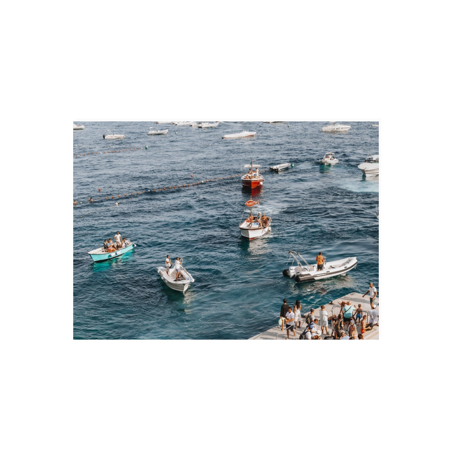 Nautical Parade Positano wall art 70 x 50 cm unframed fine art print