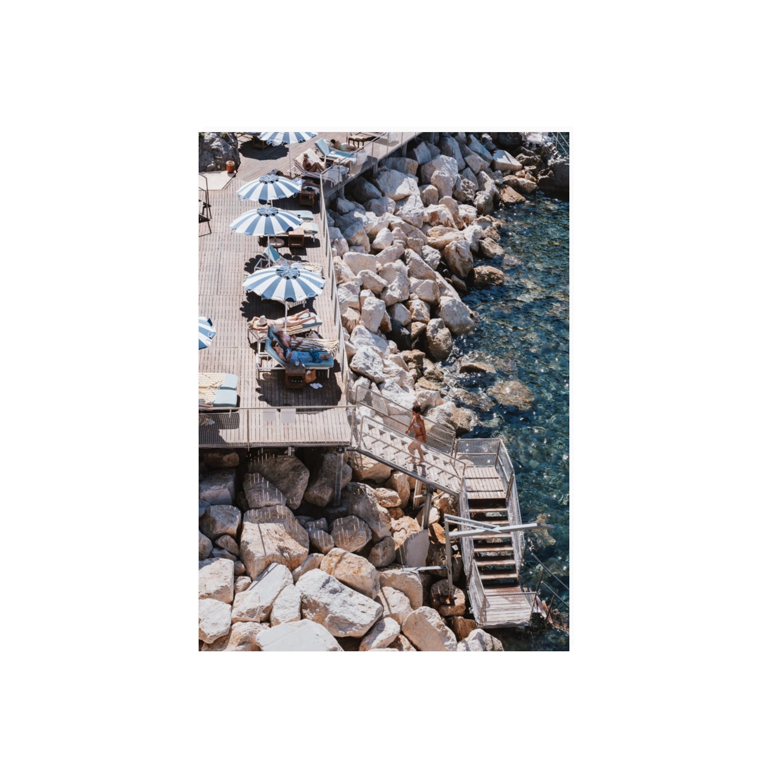 Life On The Shore fine art print, Ischia, Italy, 70 x 50 cm, Unframed, Fine Art Print