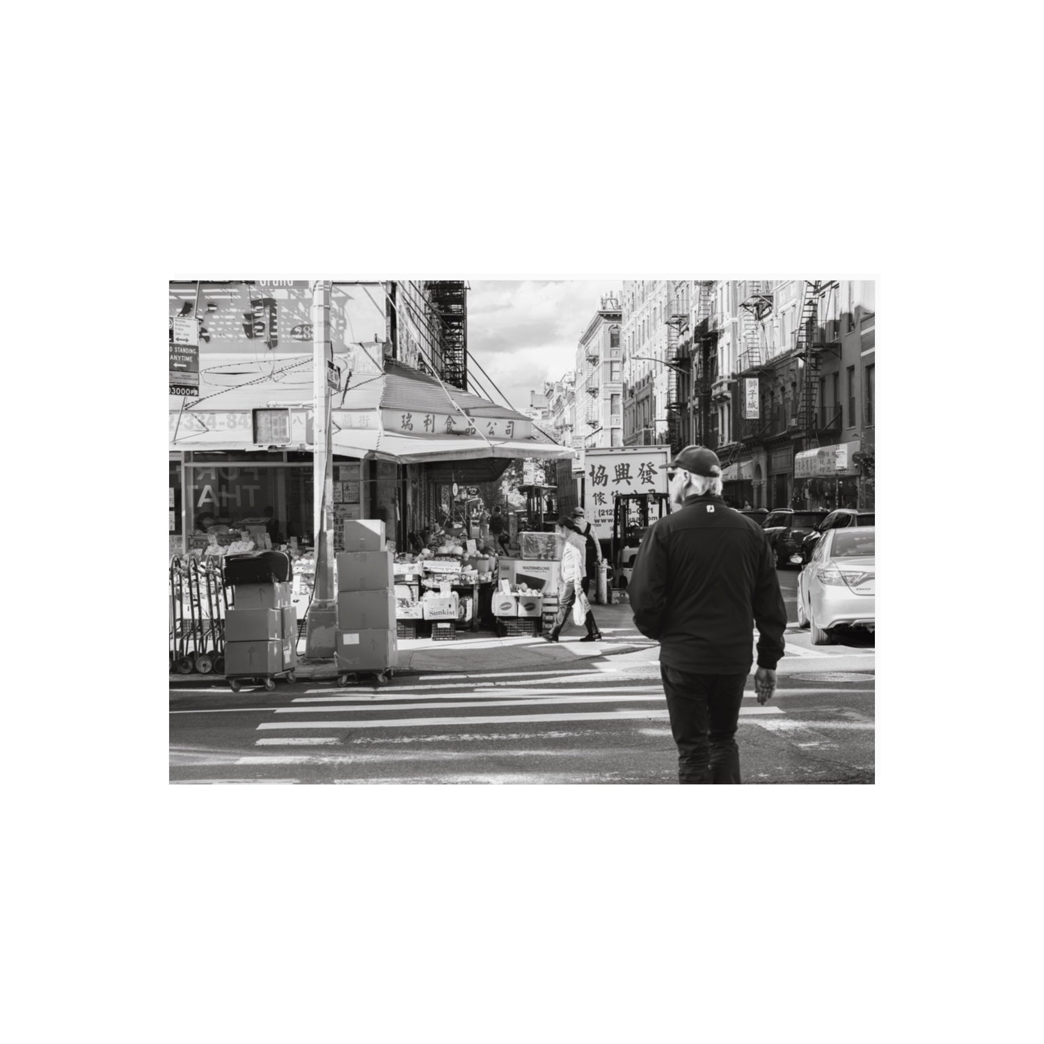 Chinatown New York NYC Street wall art 70 x 50 cm unframed fine art print