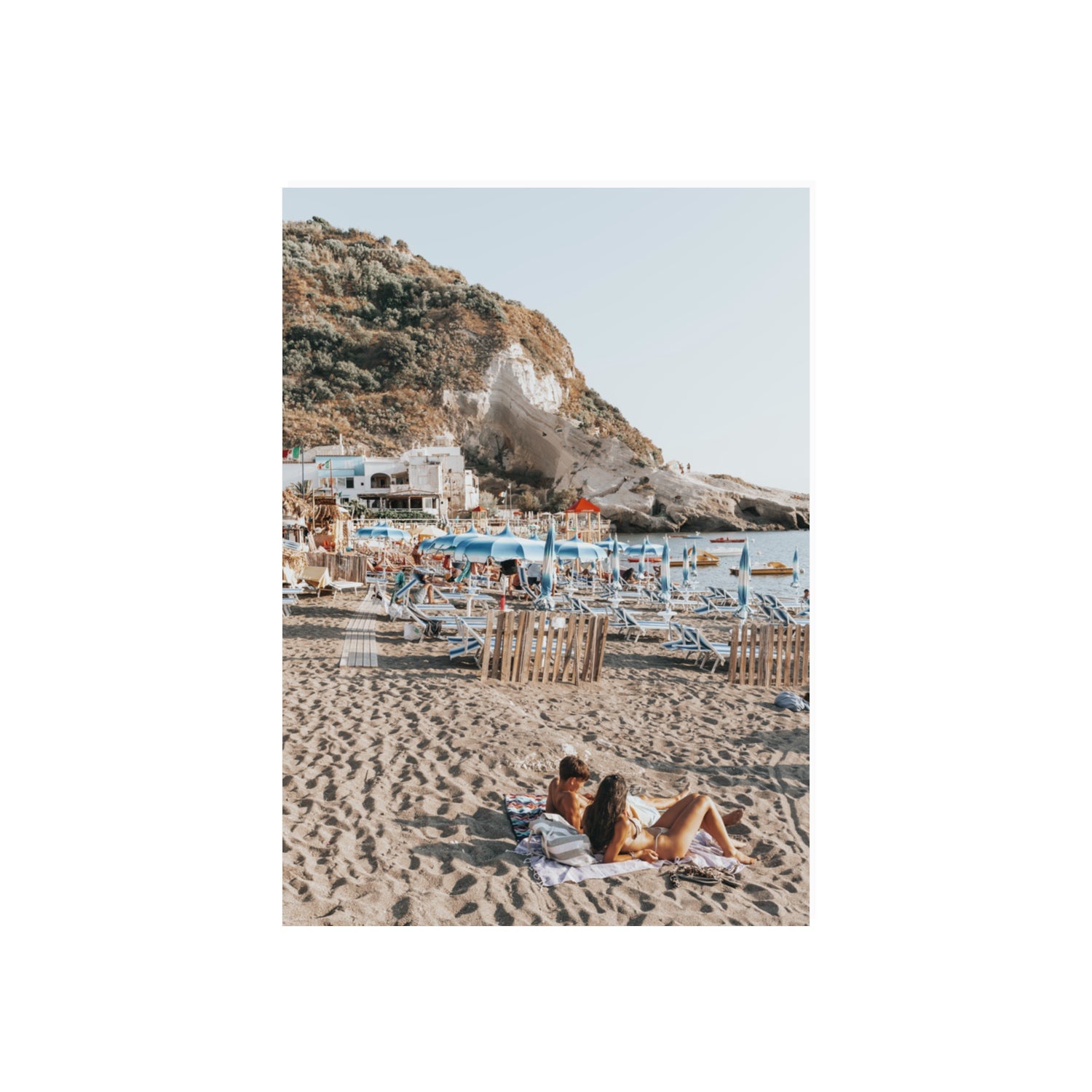 Beach Buddies fine art print, Ischia, Italy, 70 x 50 cm, Unframed, Fine Art Print