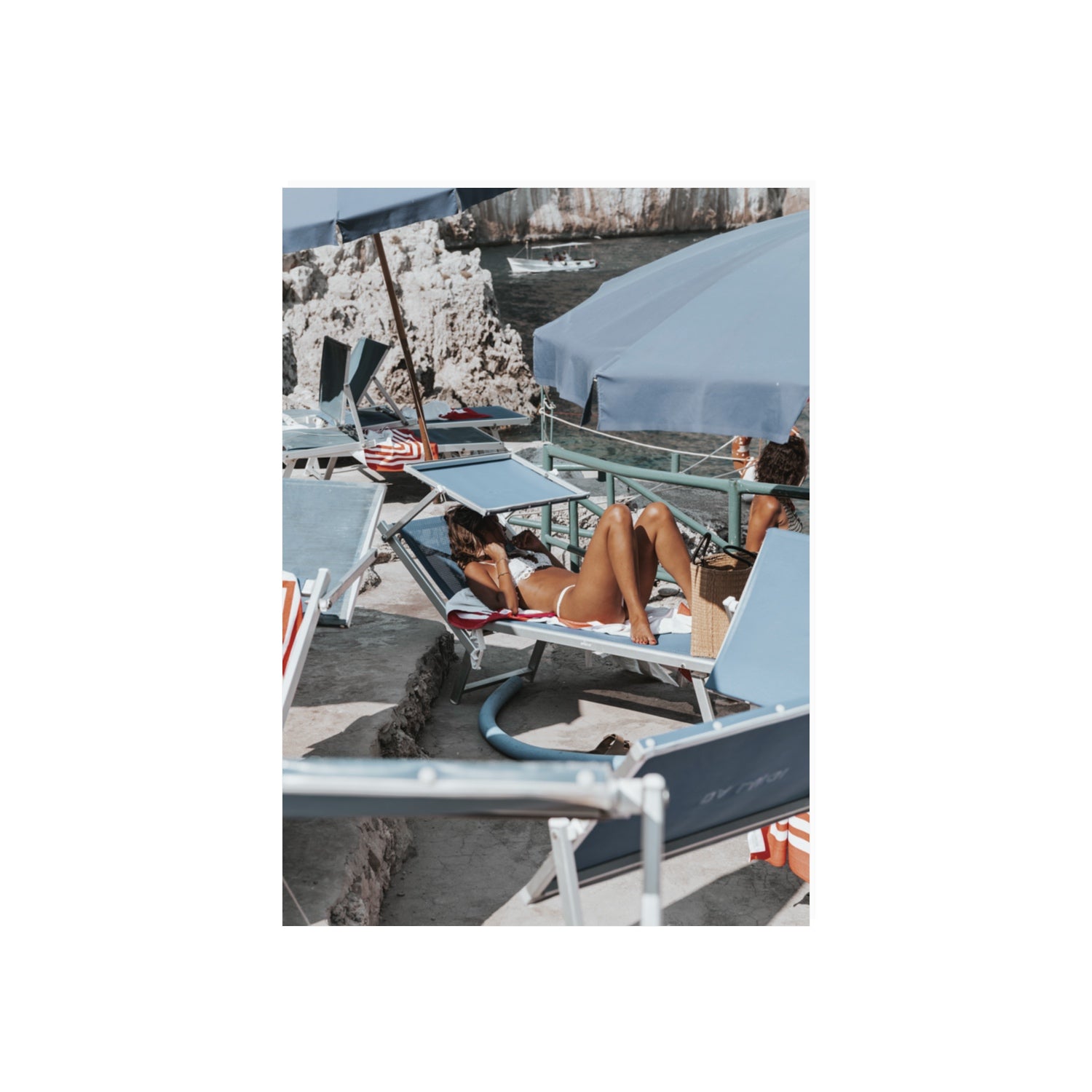 Beach Babe fine art print, Capri, Italy, 70 x 50 cm, Unframed, Fine Art Print