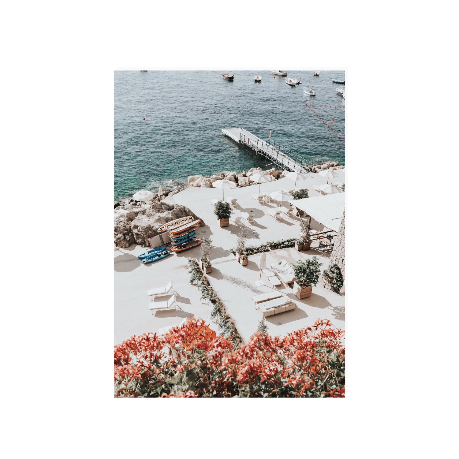 A Work of Art Amalfi coastal wall art A1, 84.1 x 59.4 cm unframed fine art print