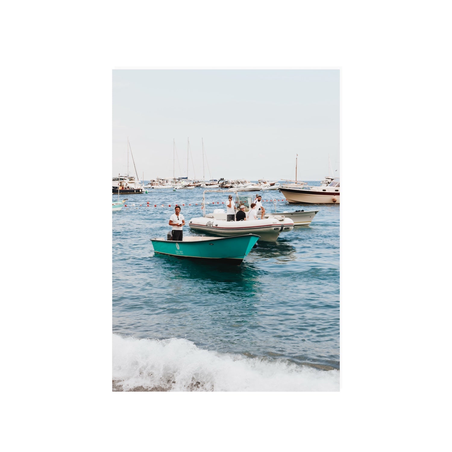 Twilight Tenders Positano wall art A1, 84.1 x 59.4 cm unframed fine art print