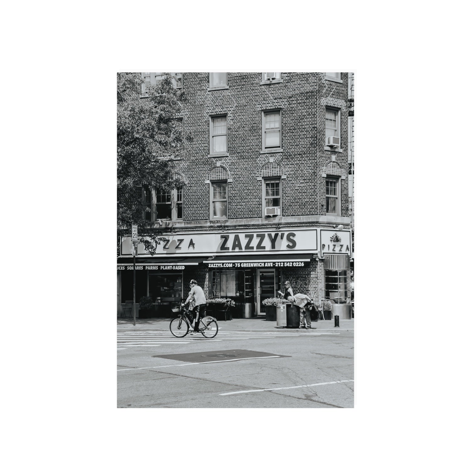 Zazzy's New York NYC Black & White wall art A1, 84.1 x 59.4 cm unframed fine art print