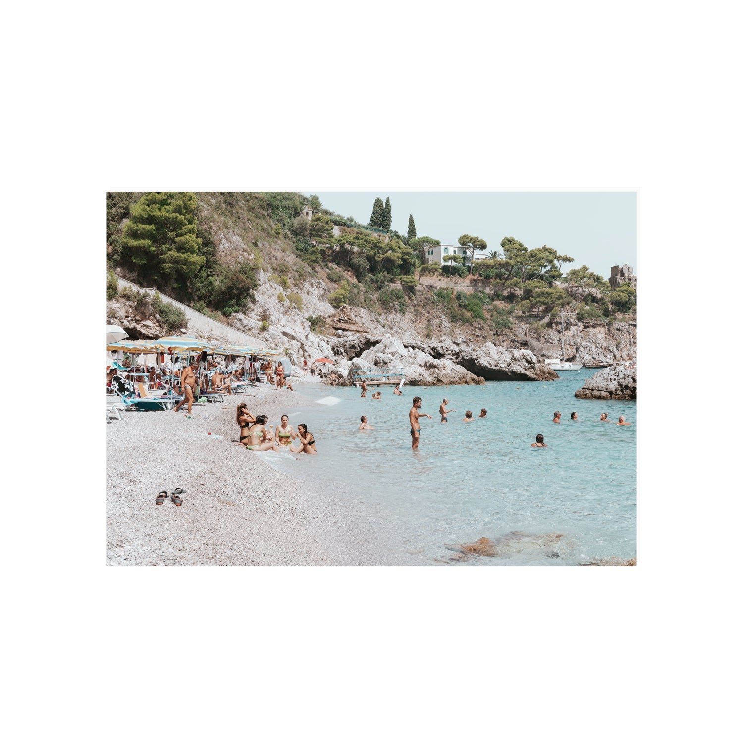 La Vacanza Amalfi Mediterranean wall art A1, 84.1 x 59.4 cm unframed fine art print