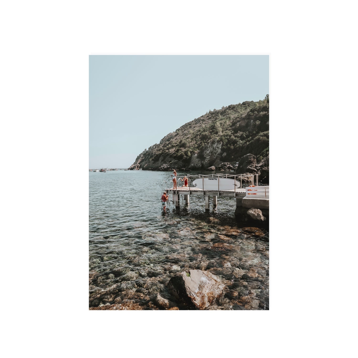 Tidal Explorers Tuscany coastal Italian wall art A1, 84.1 x 59.4 cm unframed fine art print