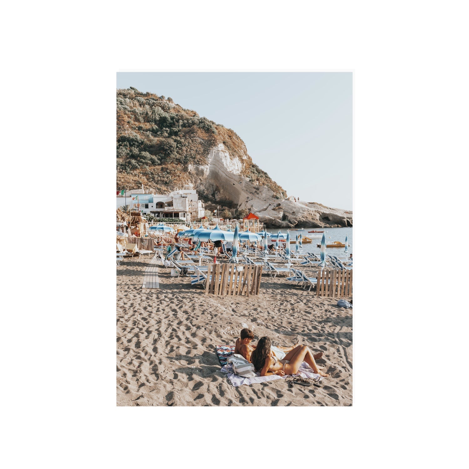 Beach Buddies fine art print, Ischia, Italy, A1 · 84.1 x 59.4 cm, Unframed, Fine Art Print