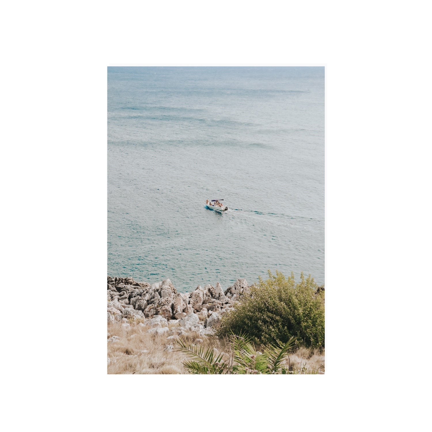 Puglian Departure Puglia coastal Italian wall art A1, 84.1 x 59.4 cm unframed fine art print
