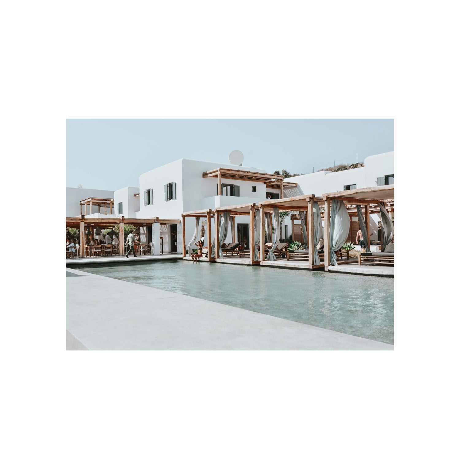 Polytelís Mykonos Greek island wall art A1, 84.1 x 59.4 cm unframed fine art print