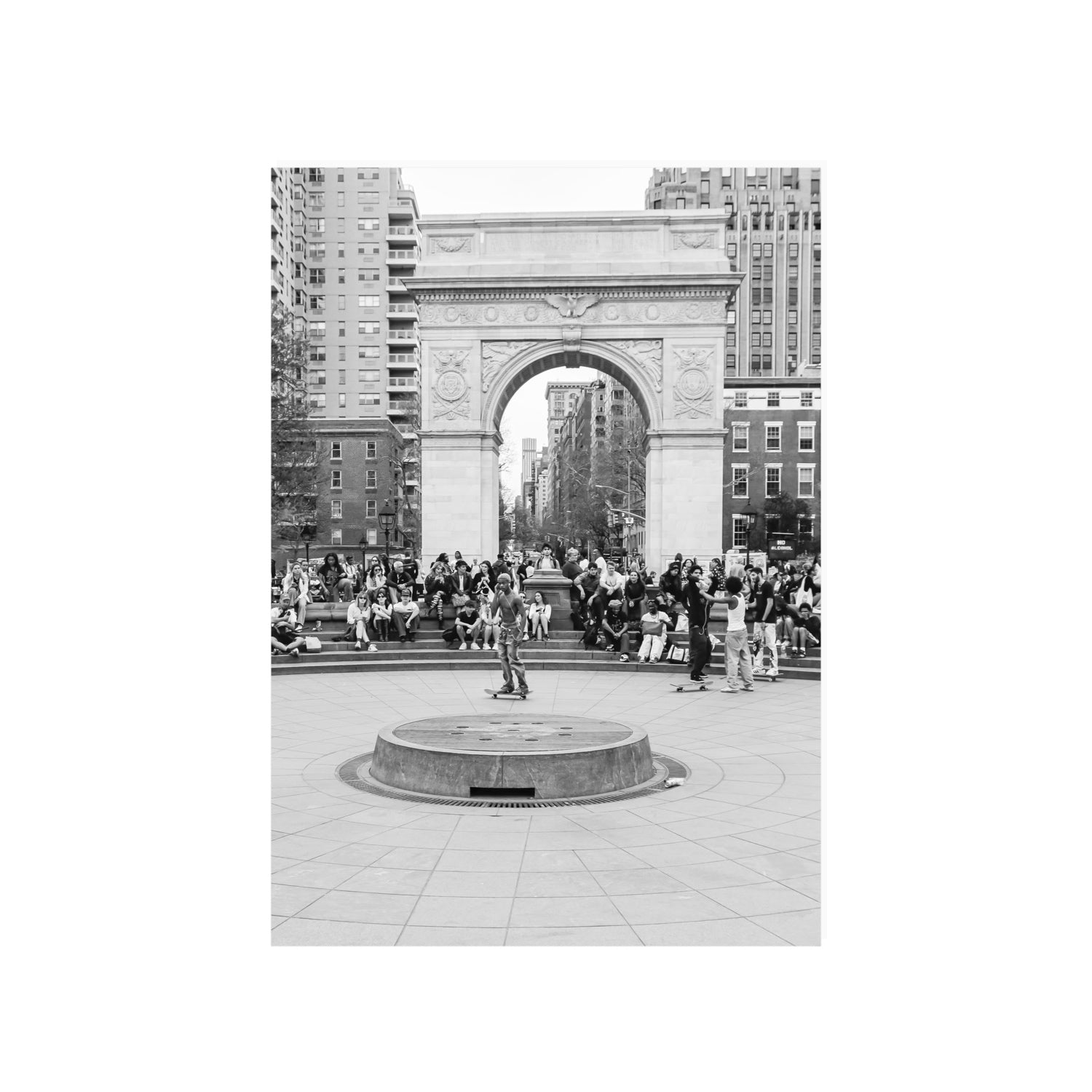 Concrete Conqueror New York NYC Skateboard wall art A1, 84.1 x 59.4 cm unframed fine art print