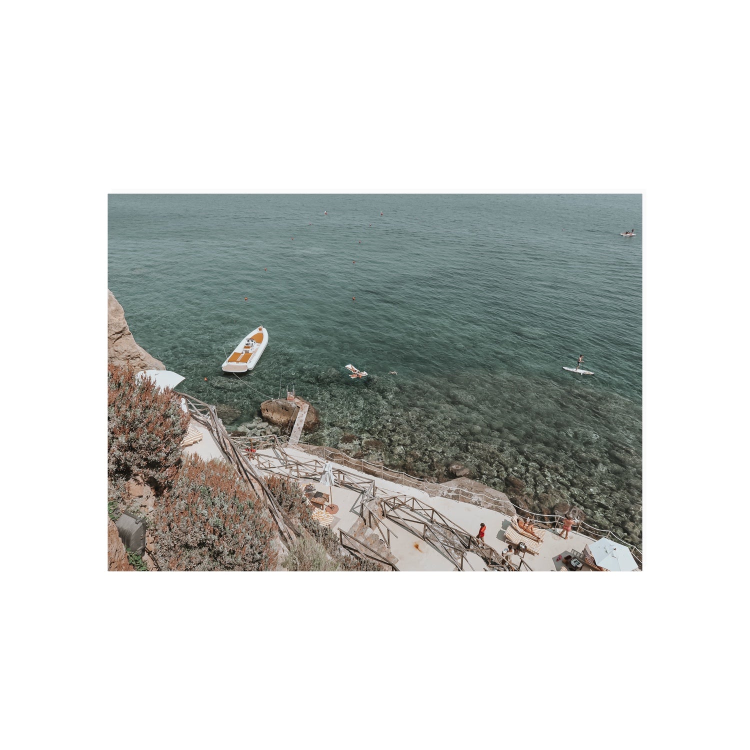 The Lagoon Tuscany coastal Italian wall art A1, 84.1 x 59.4 cm unframed fine art print