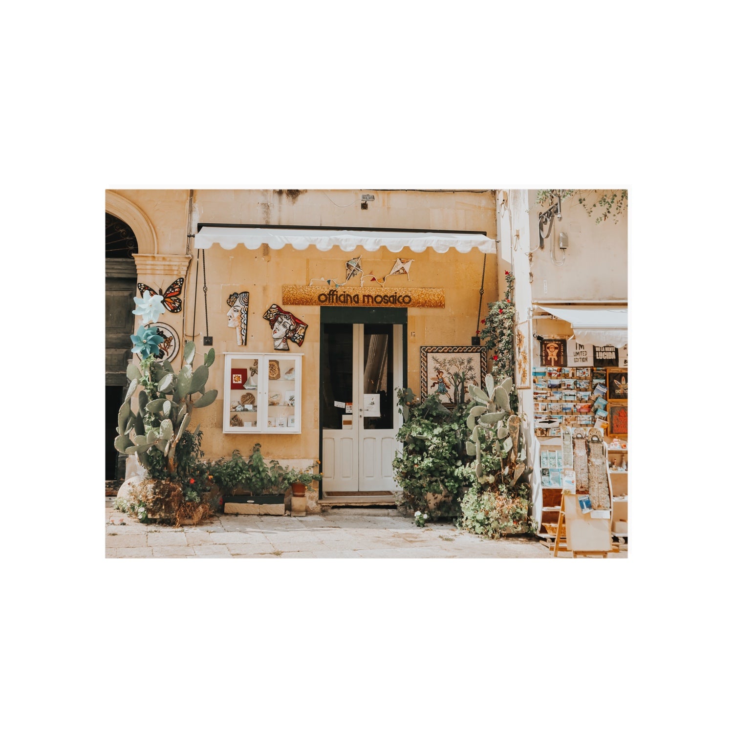 Mosaic Workshop Puglia Italian wall art A1, 84.1 x 59.4 cm unframed fine art print