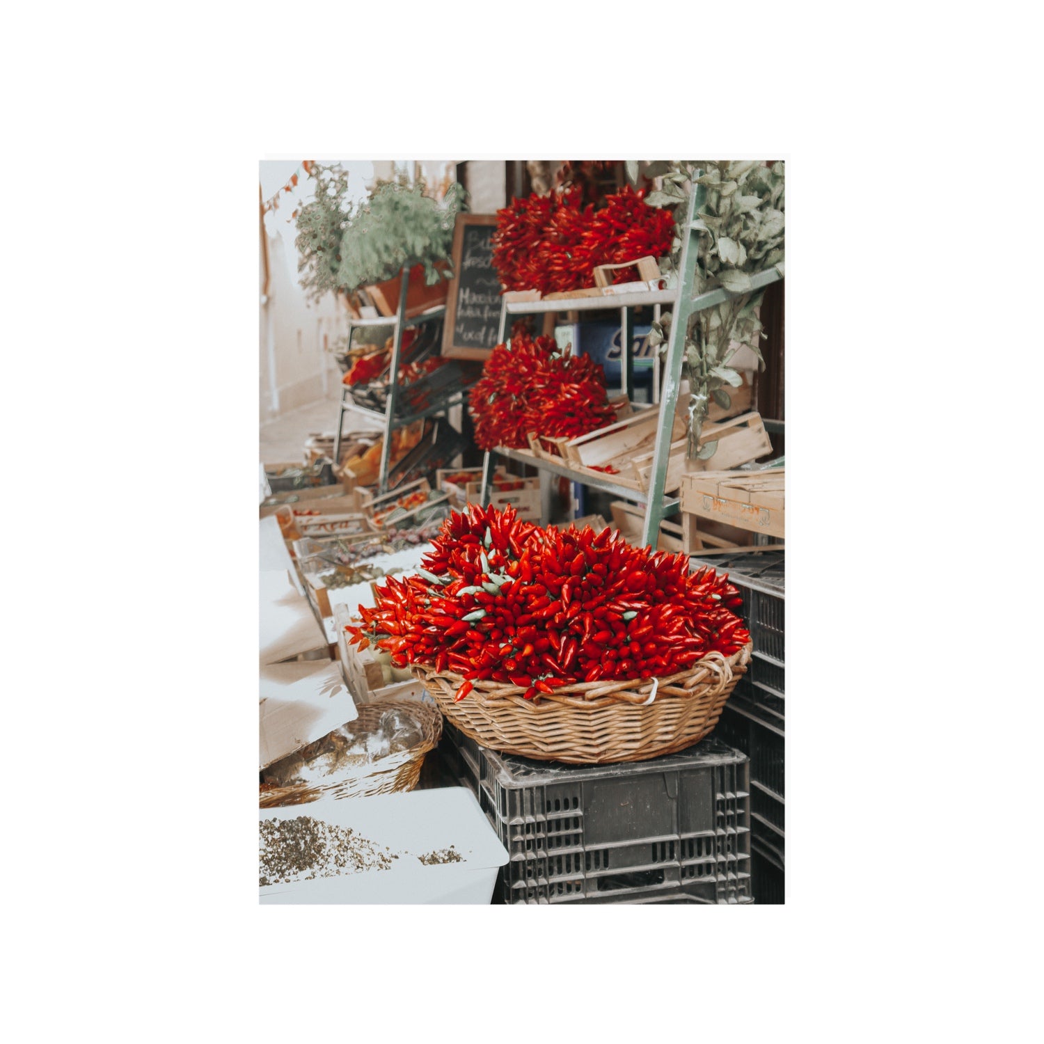 Fiery Cluster Puglia Italian wall art A1, 84.1 x 59.4 cm unframed fine art print