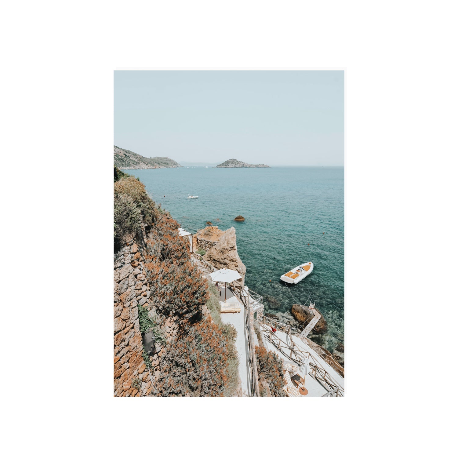 Front Row Seat Tuscany coastal wall art A1, 84.1 x 59.4 cm unframed fine art print