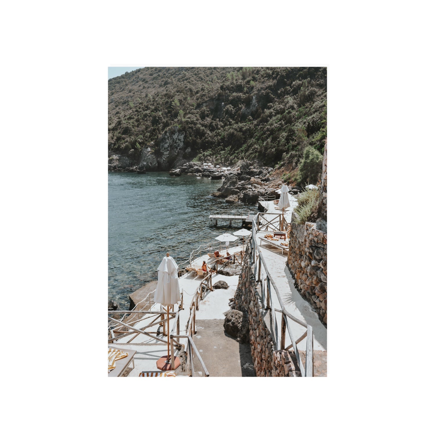 L'Estate Tuscany coastal Italian wall art A1, 84.1 x 59.4 cm unframed fine art print
