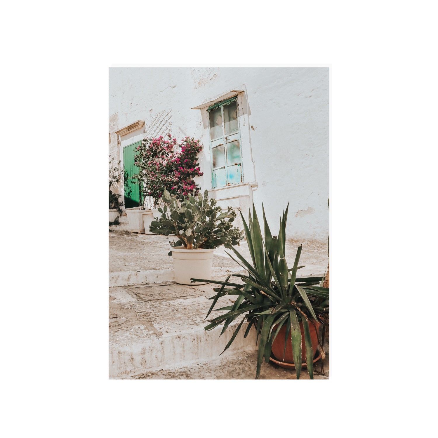 Giardino Segreto Puglia Ostuni wall art A1, 84.1 x 59.4 cm unframed fine art print