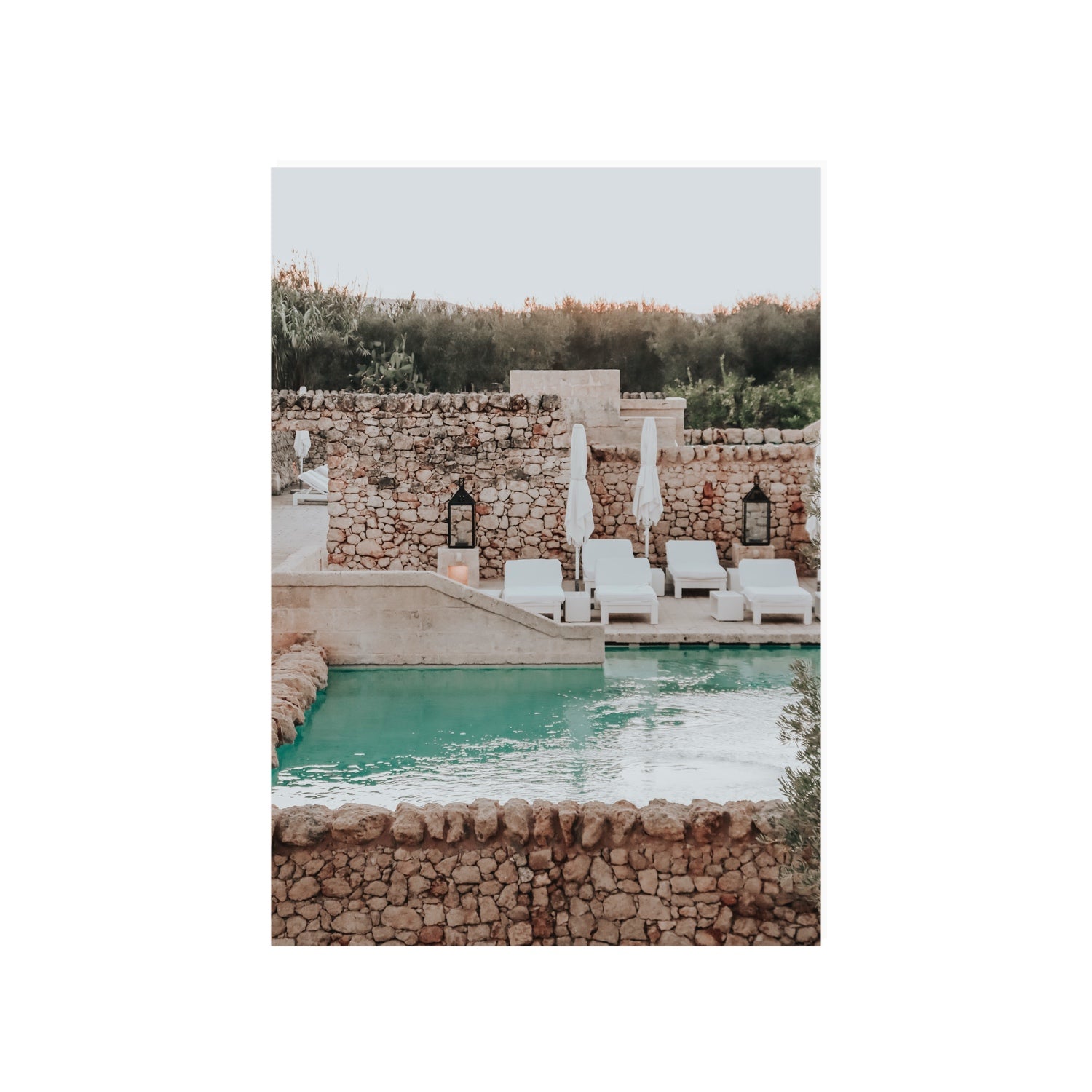 Stone Refuge Puglia wall art A1, 84.1 x 59.4 cm unframed fine art print