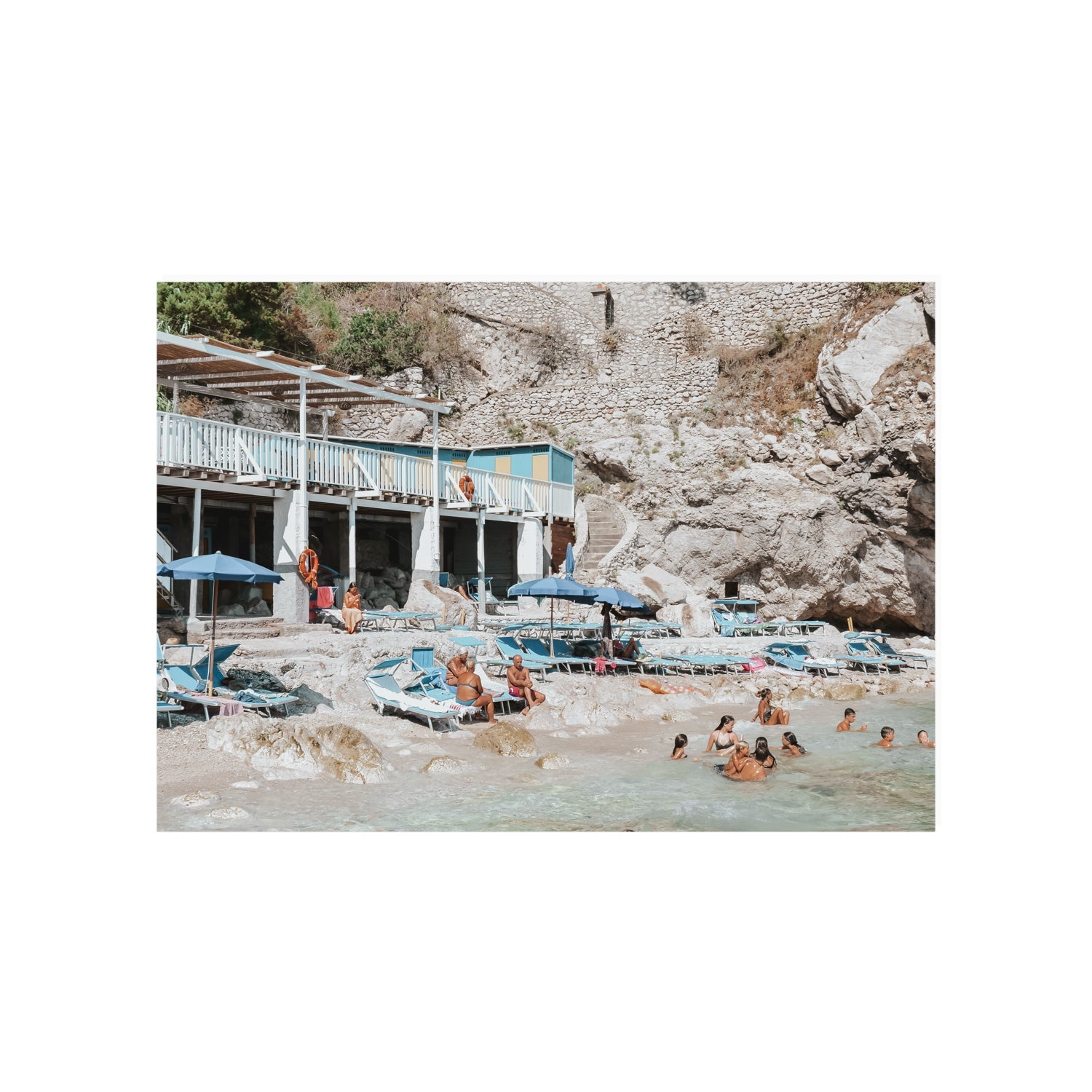 Beachside Bronze fine art print, Capri, Italy, A1 · 84.1 x 59.4 cm, Unframed, Fine Art Print