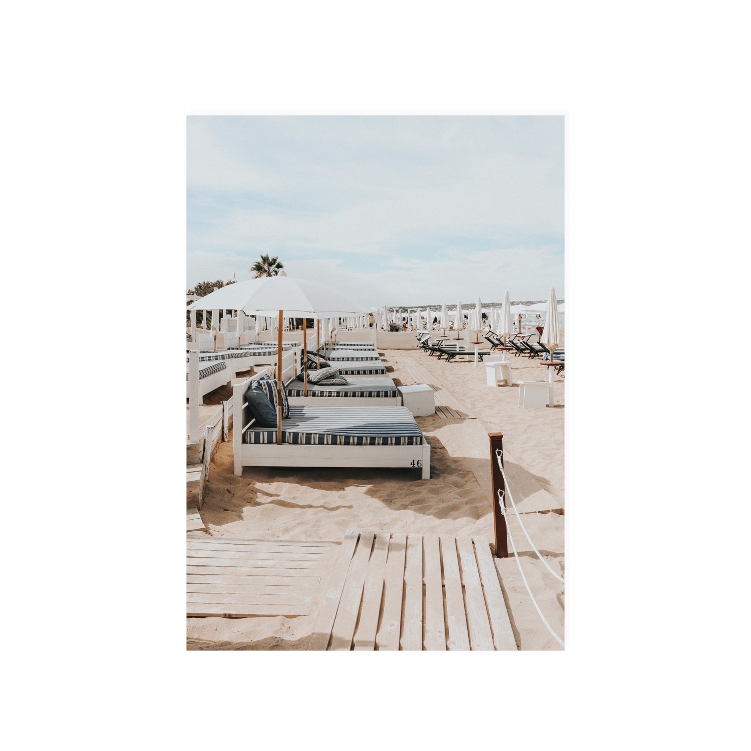 Coastal Repose Puglia beach Mediterranean fine art print A1, 84.1 x 59.4 cm unframed fine art print