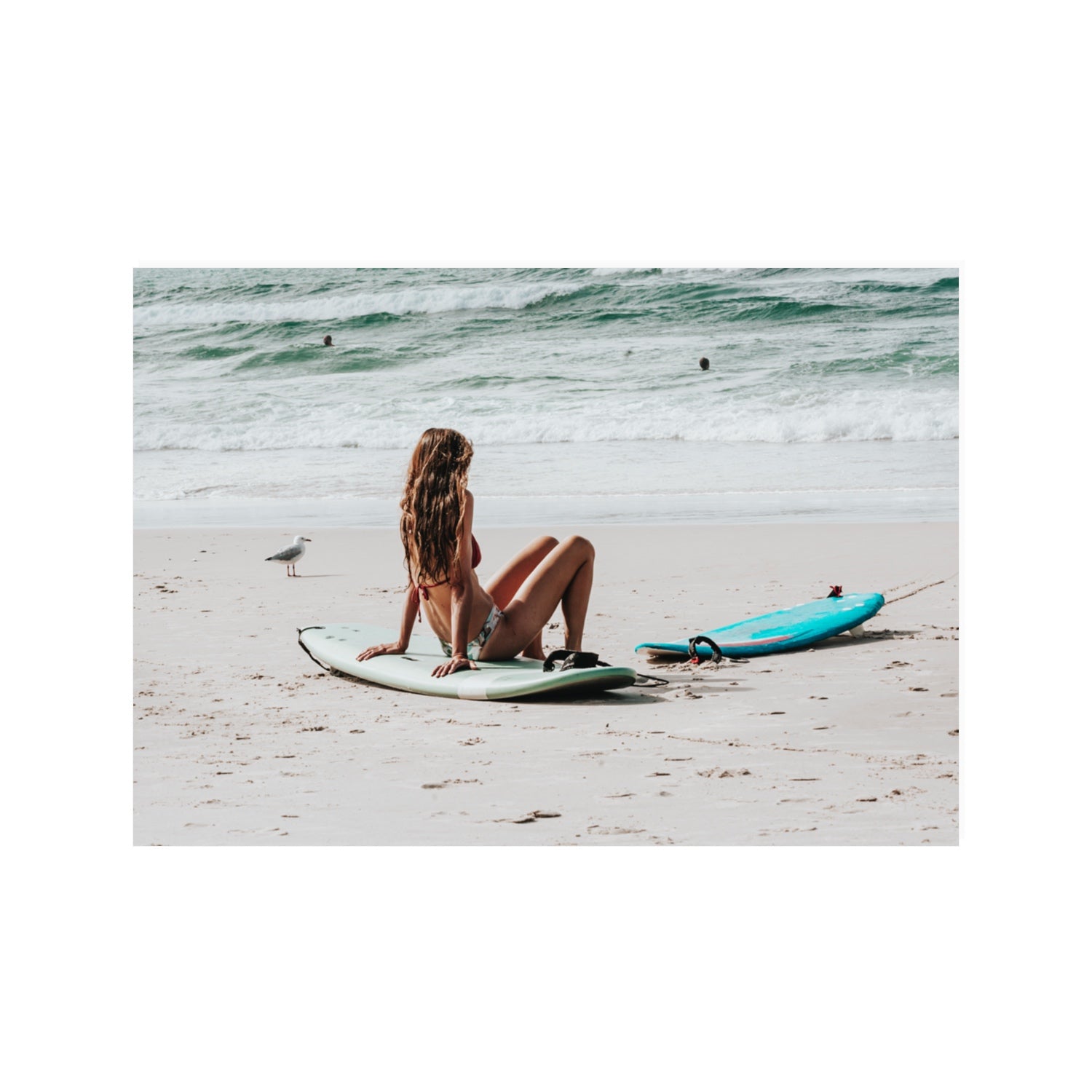 Ciao Bella Byron Bay Surf coastal wall art 100 x 70 cm unframed fine art print