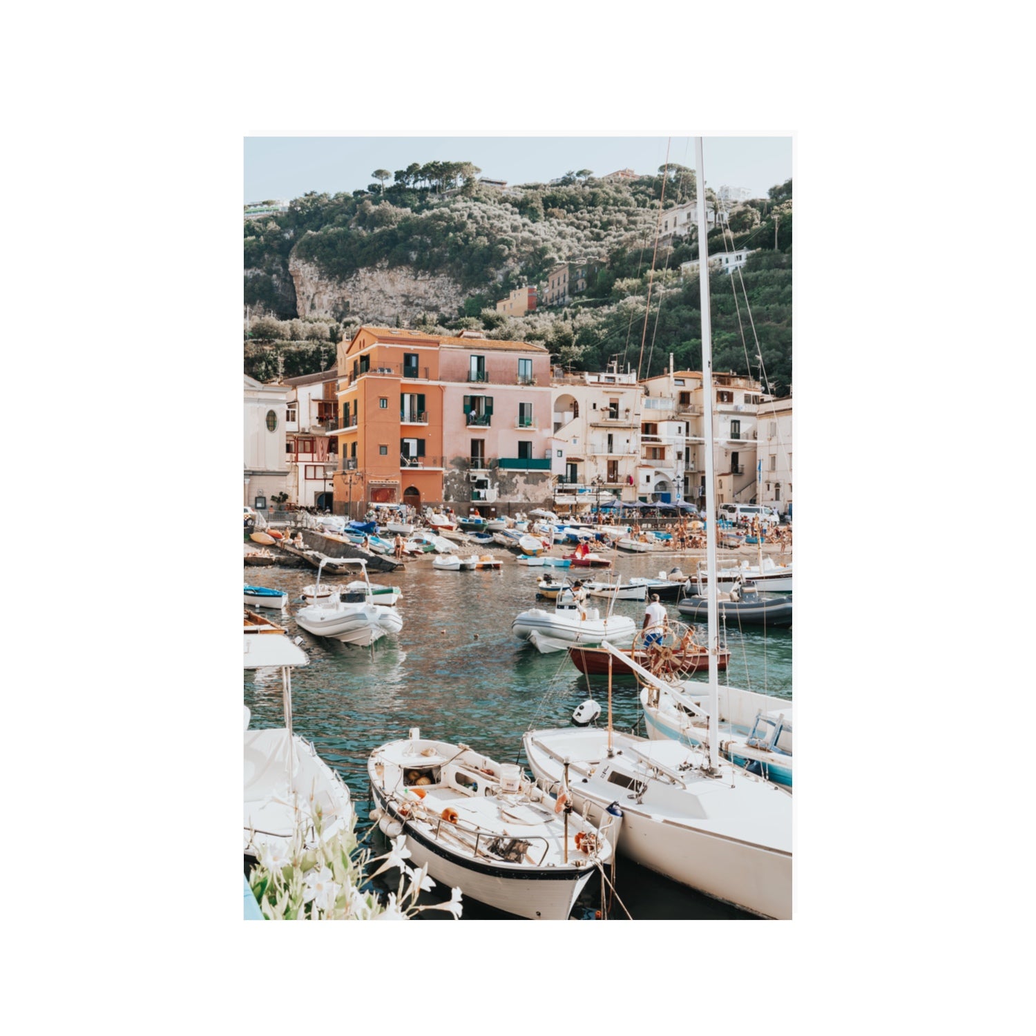 Marina Grande Sorrento coastal Italian wall art 100 x 70 cm unframed fine art print