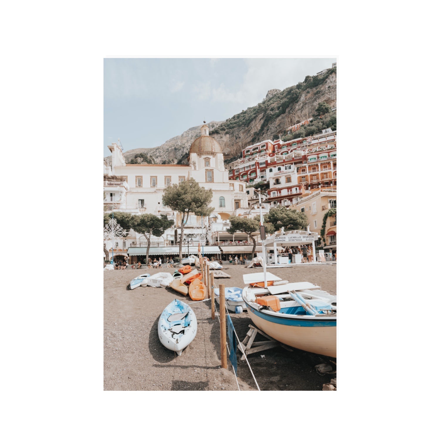 Seaside Hues Positano wall art 100 x 70 cm unframed fine art print