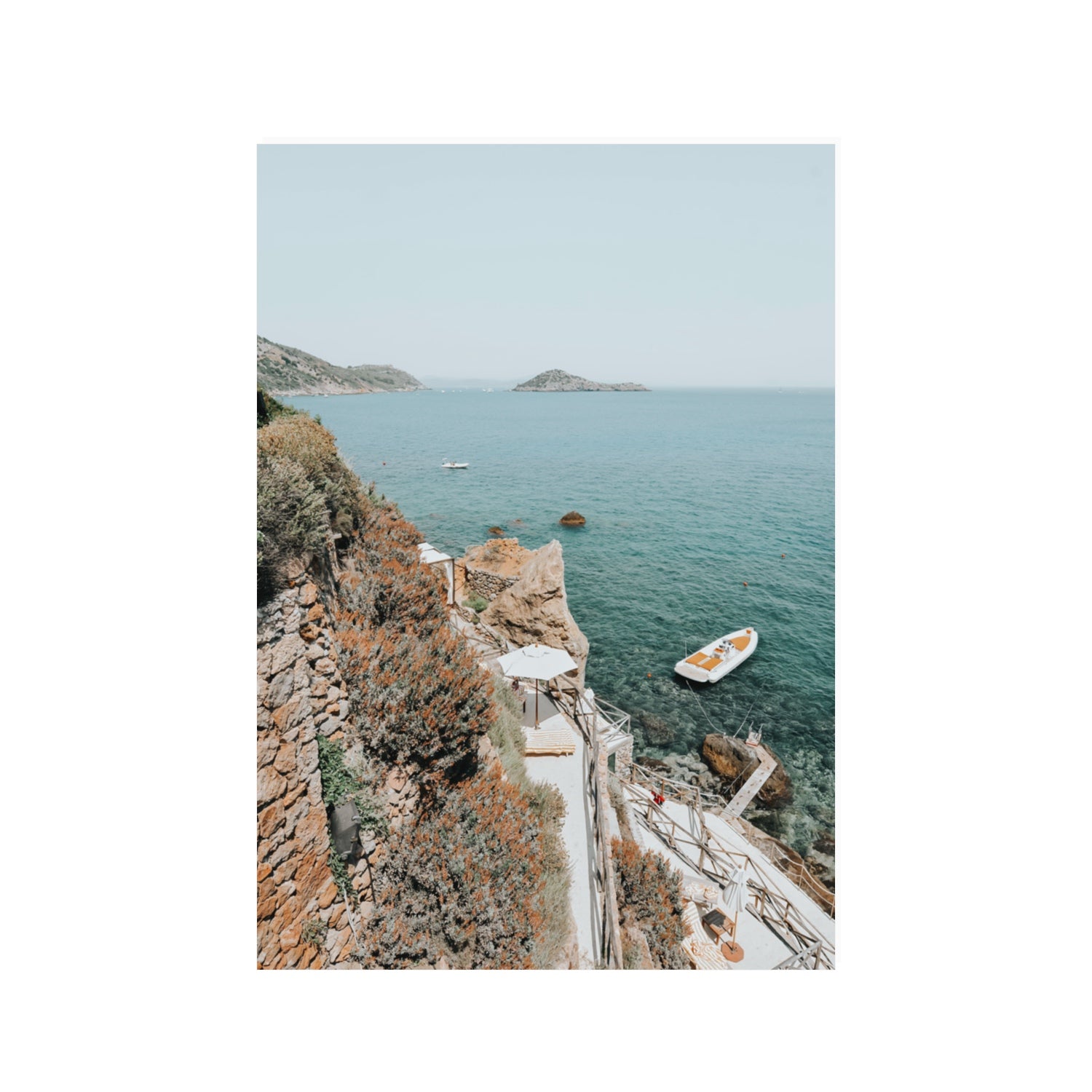 Front Row Seat Tuscany coastal wall art 100 x 70 cm unframed fine art print