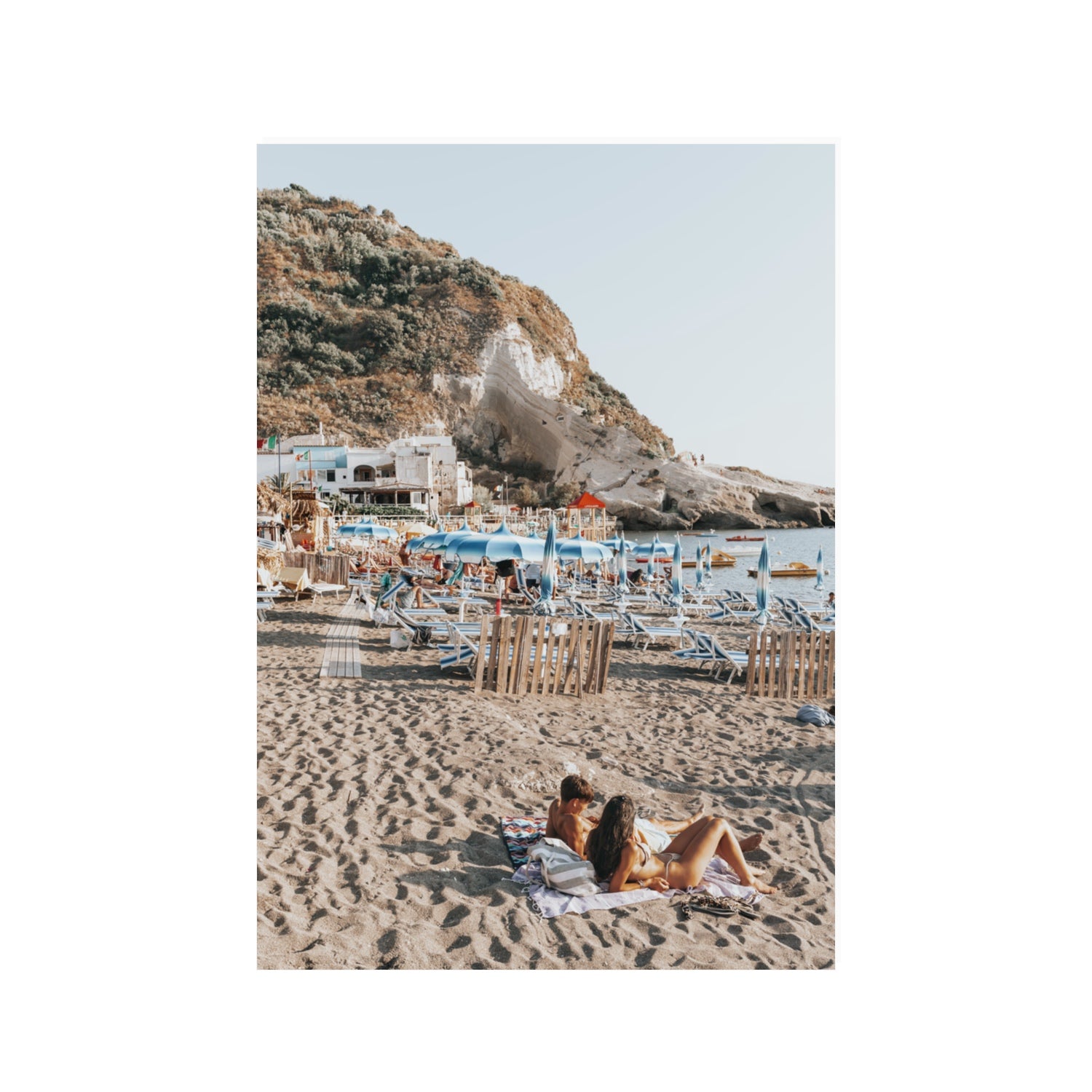 Beach Buddies fine art print, Ischia, Italy, 100 x 70 cm, Unframed, Fine Art Print