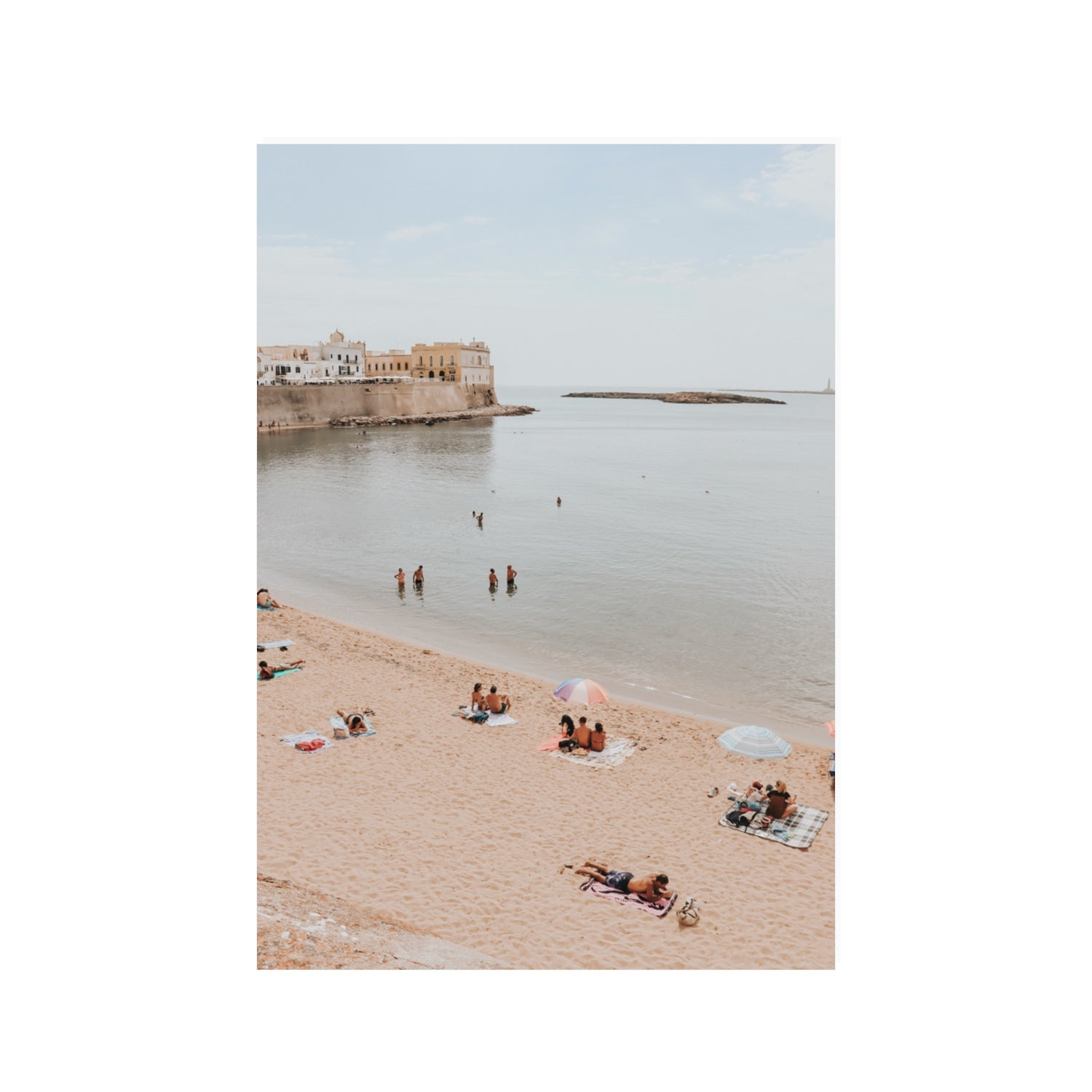 Spiaggia della Purita Puglia coastal art print 100 x 70 cm unframed fine art print