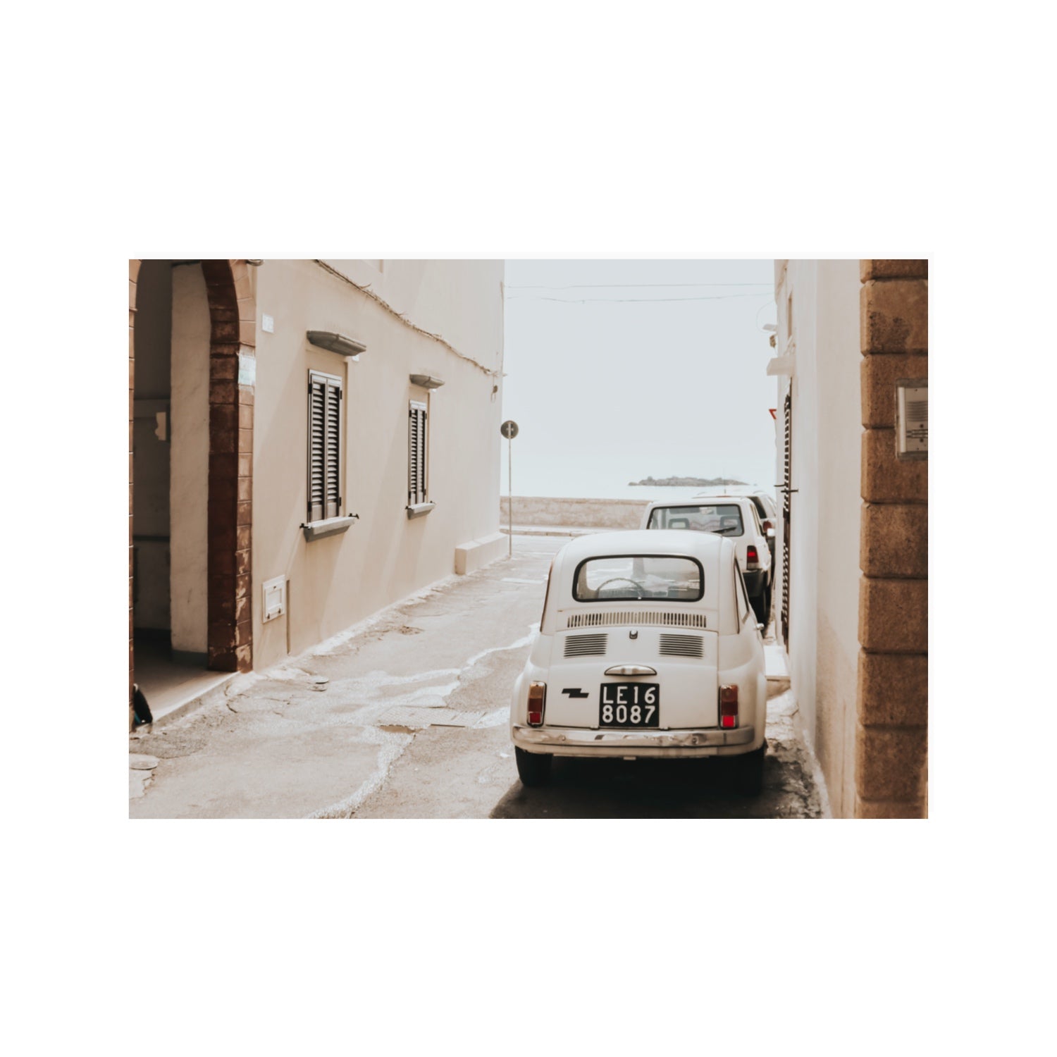 Bambini Lane Puglia Italian wall art 100 x 70 cm unframed fine art print