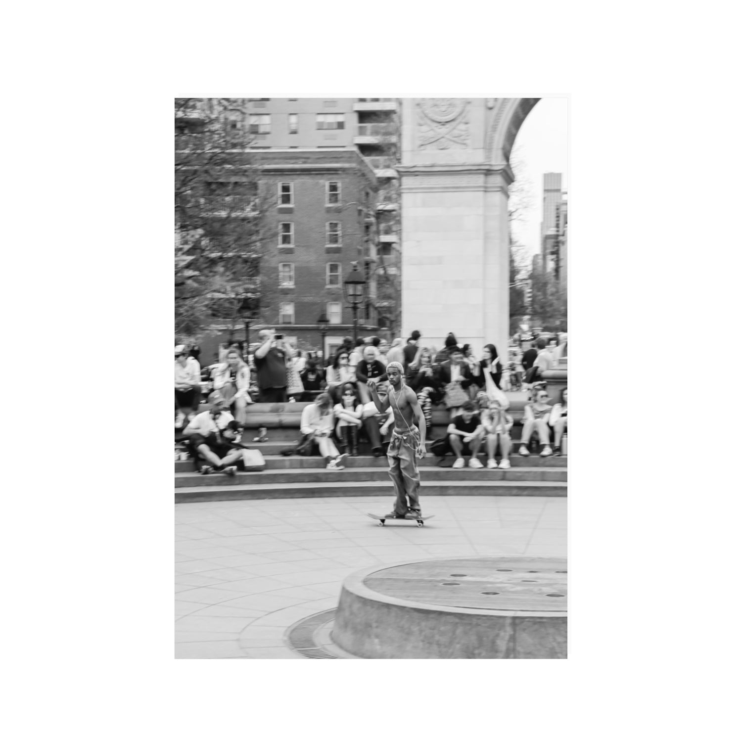 Parkside Pirouettes New York NYC Black & White wall art 100 x 70 cm unframed fine art print